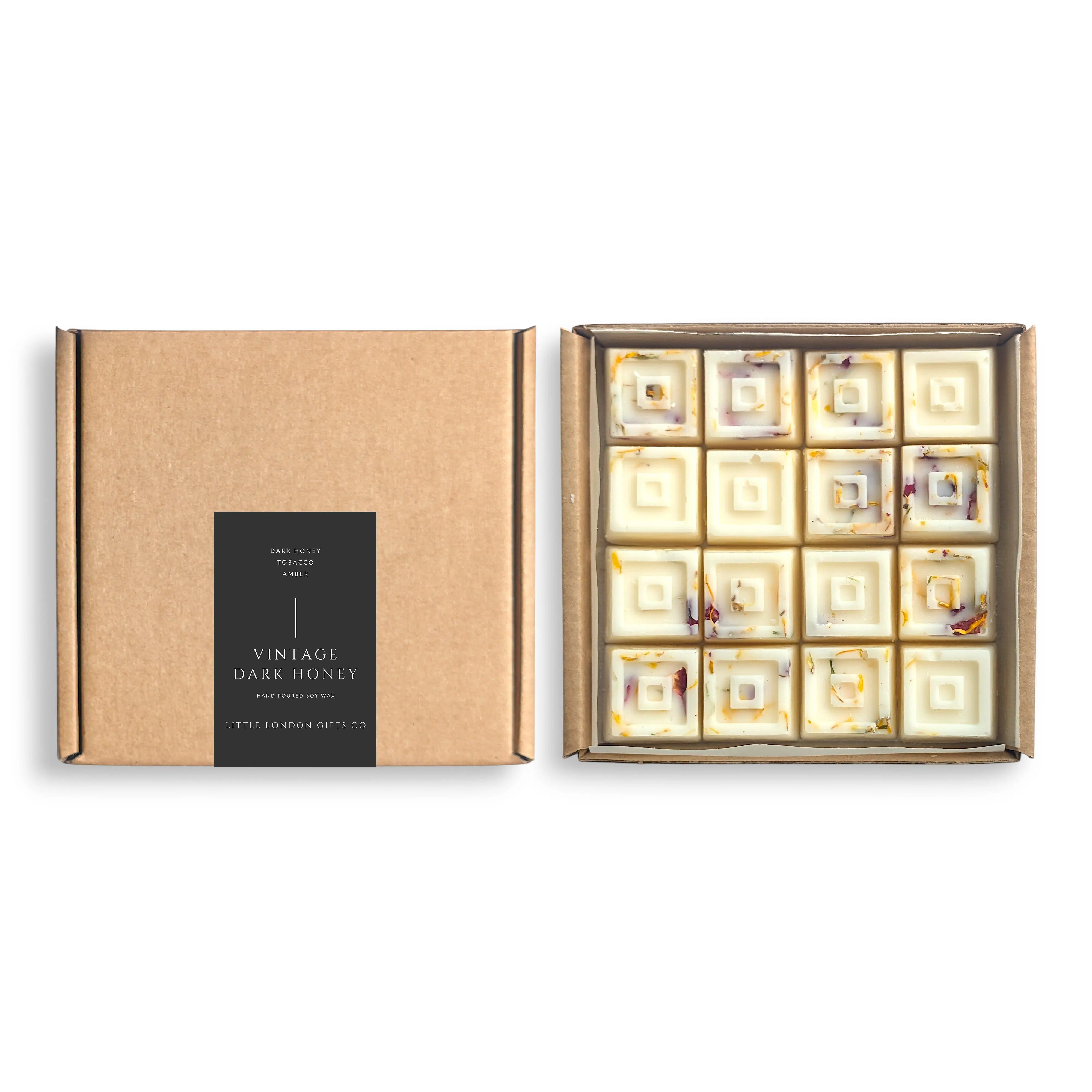 Vintage Dark Honey – Soy Wax Melt Gift Box (16 Melts)