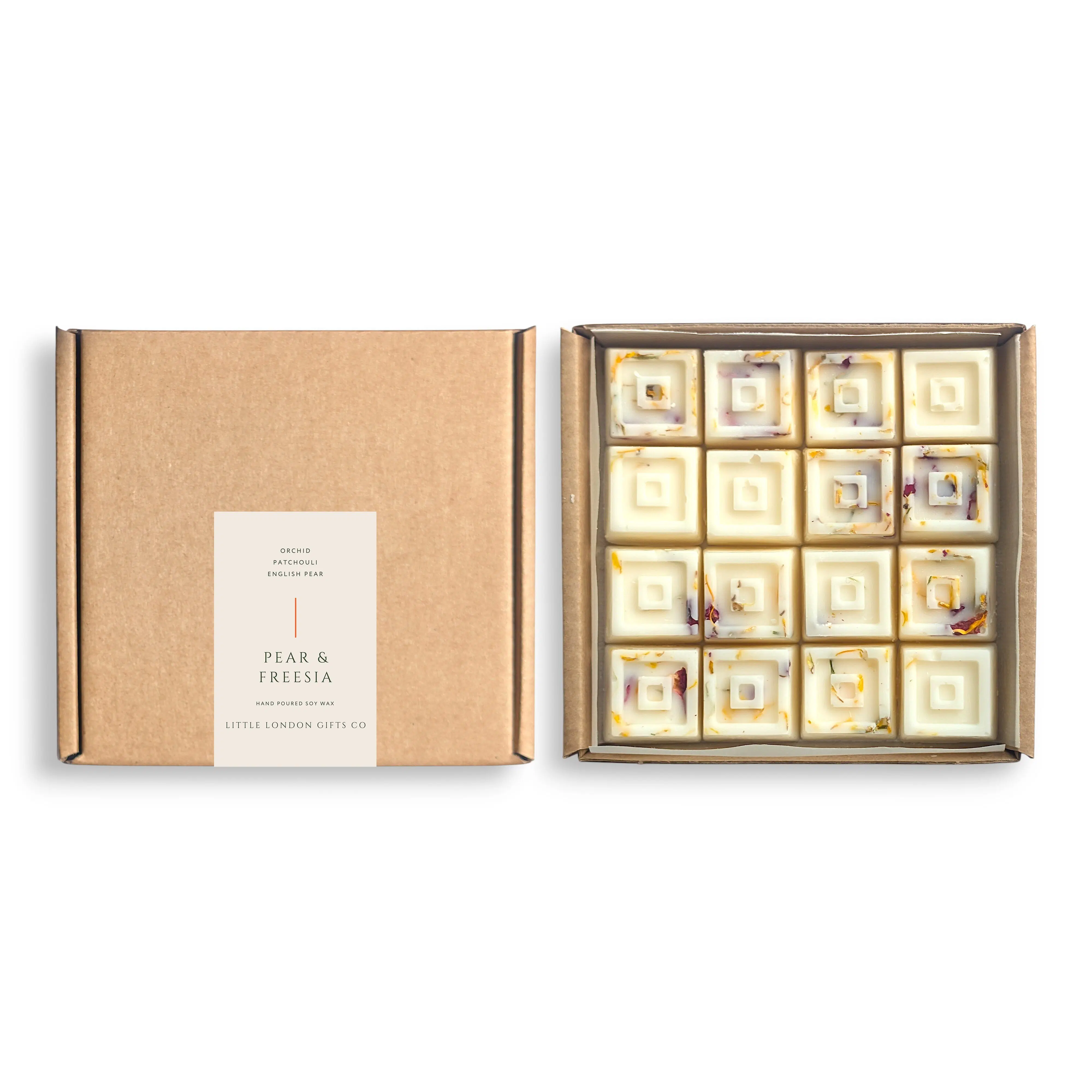 Pear & Freesia – Soy Wax Melt Gift Box (16 Melts)