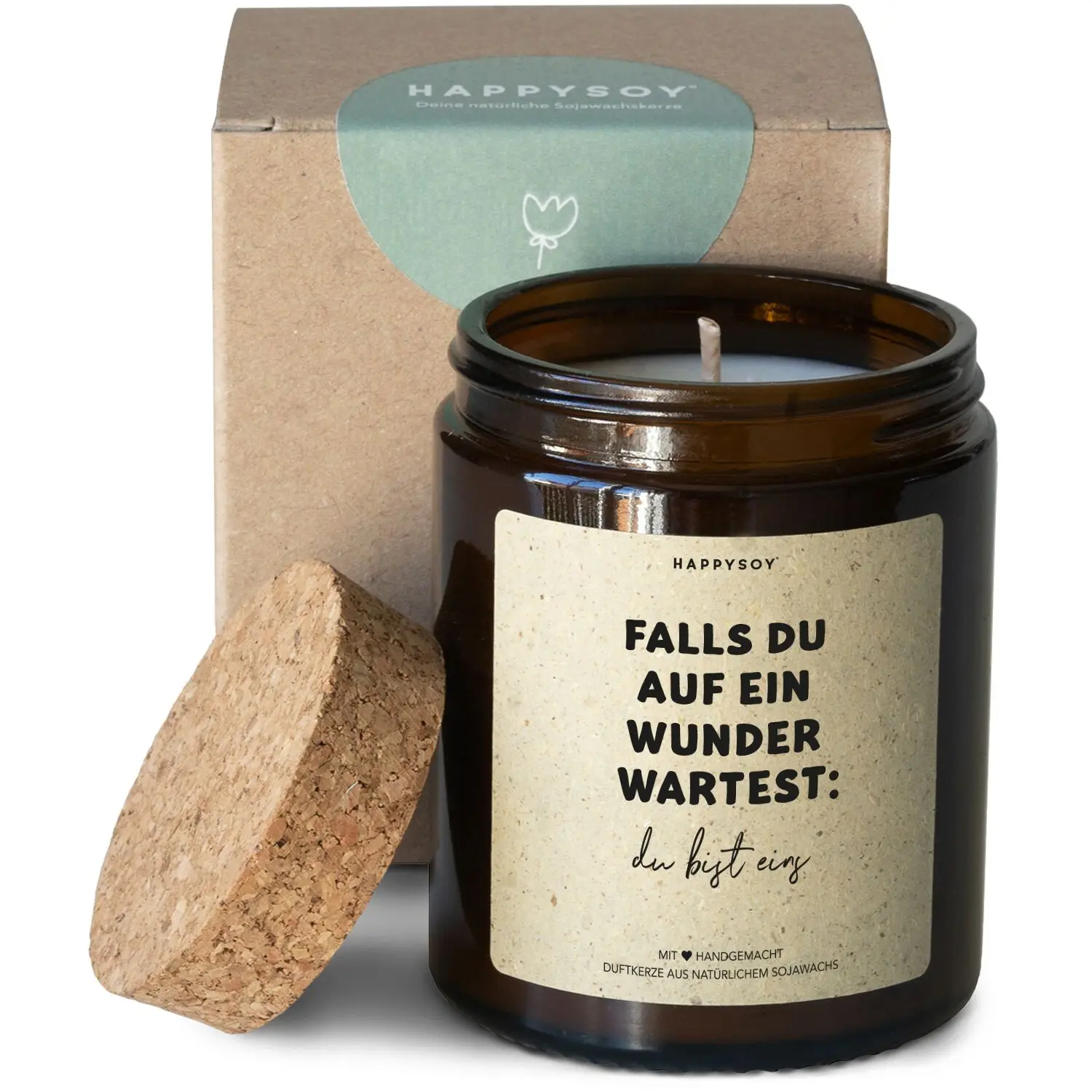 Scented candle - If you're waiting for a miracle: you are one!