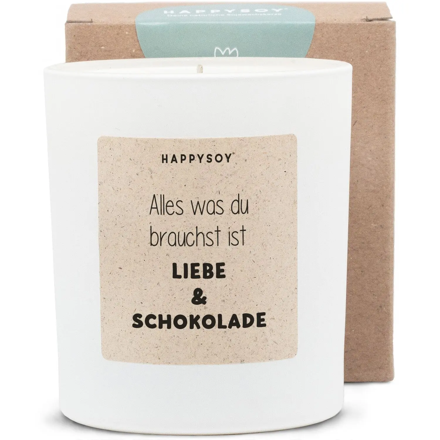 Scented candle - All you need is love and chocolate