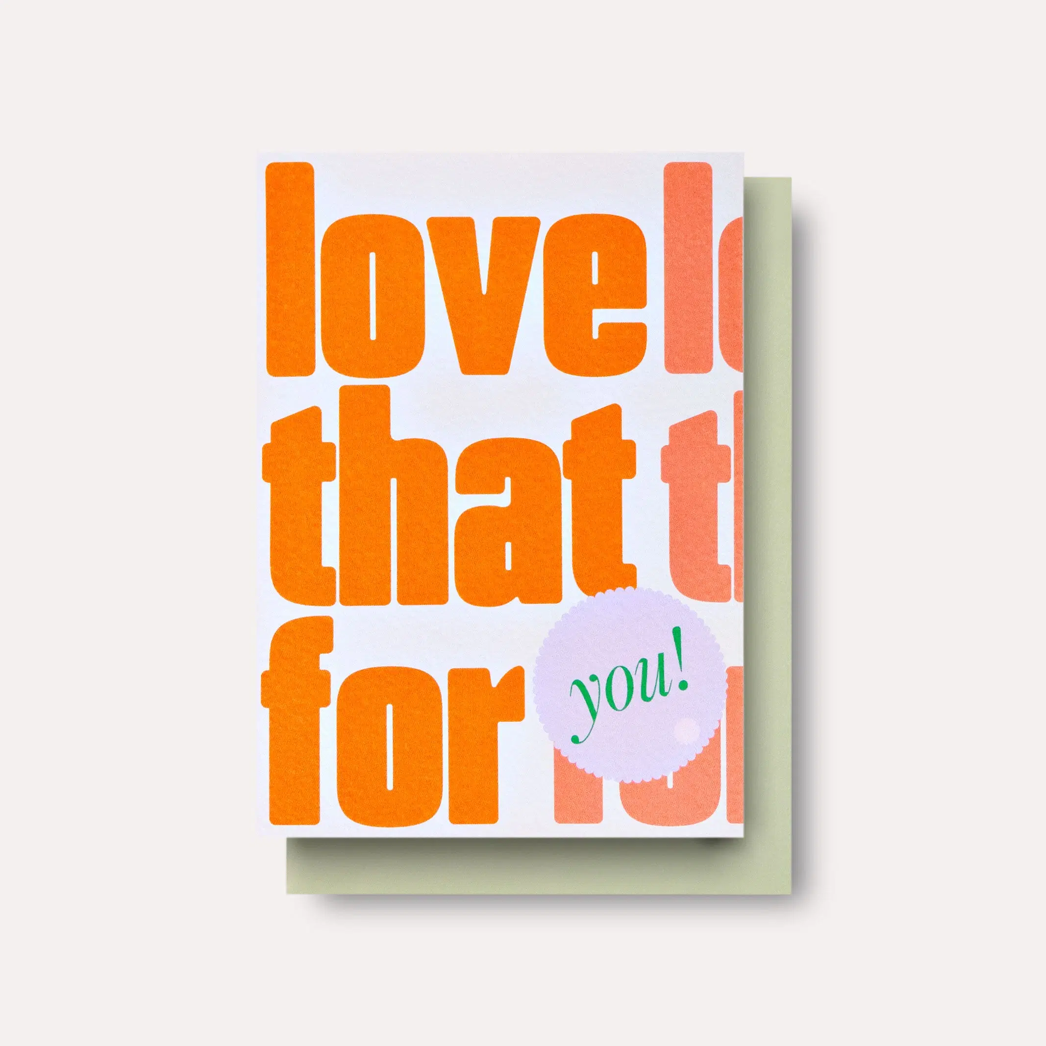 Violet Love That For You Card