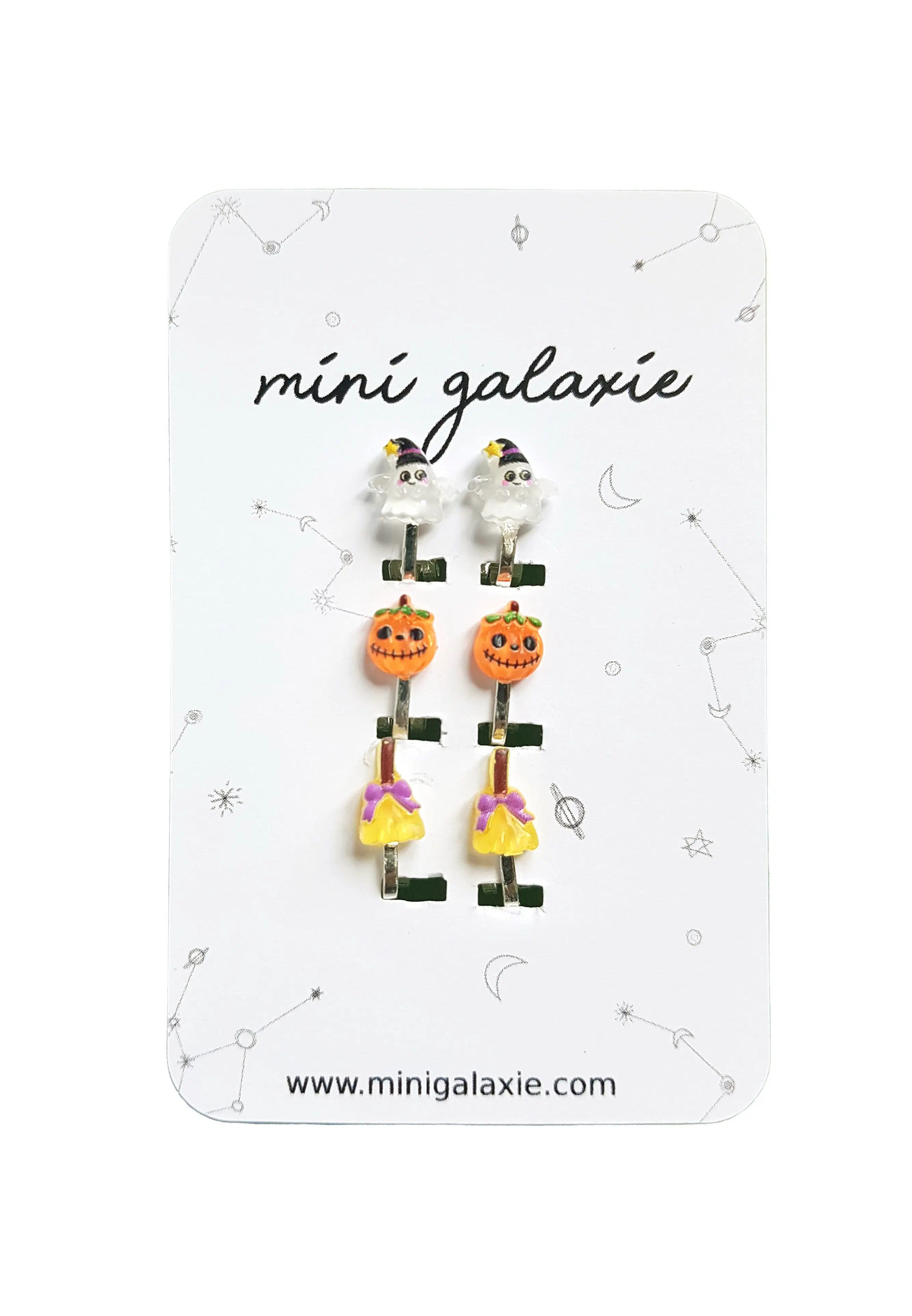 👻 Halloween 🎃 Kinder-Ohrclips, zufällige Designs, 3er-Set