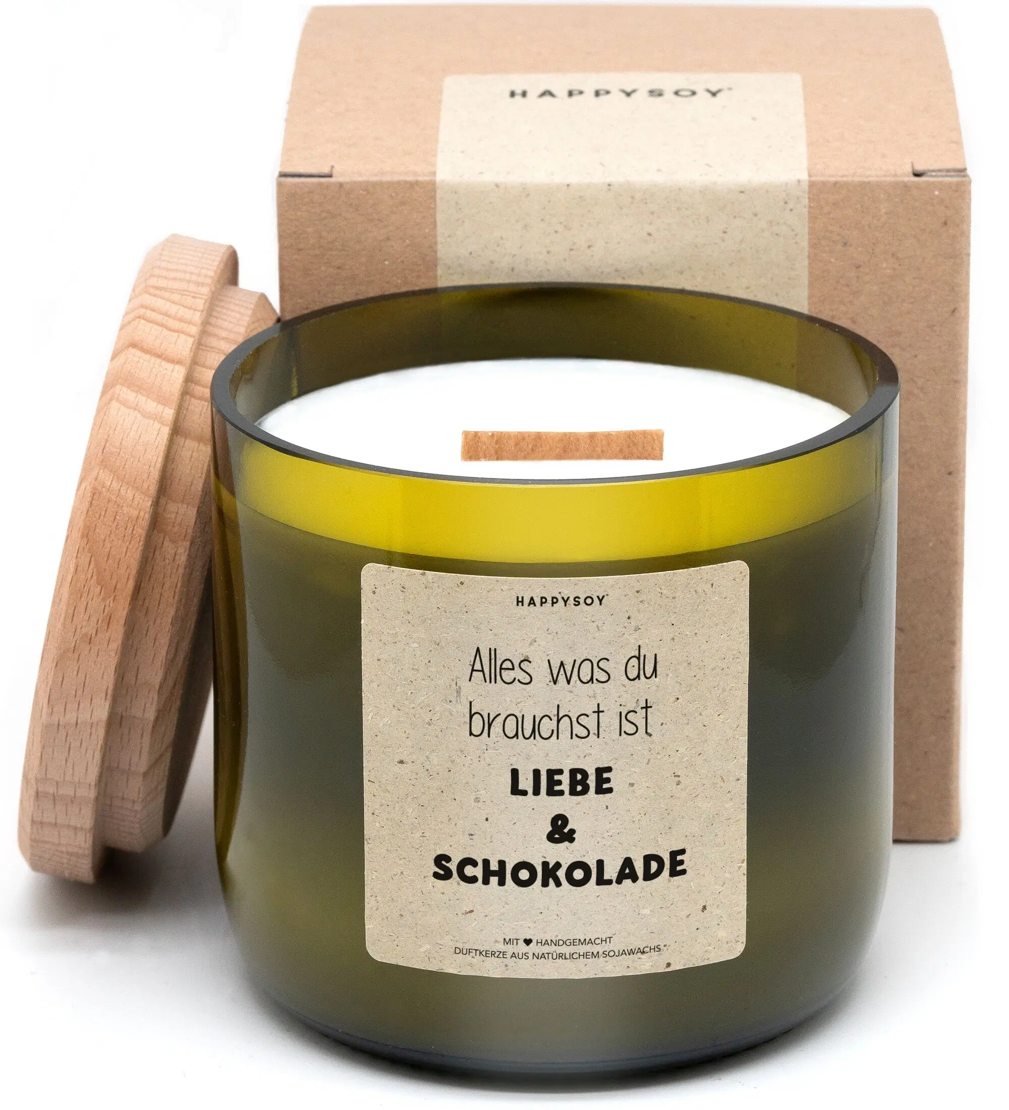 Scented candle - All you need is love and chocolate