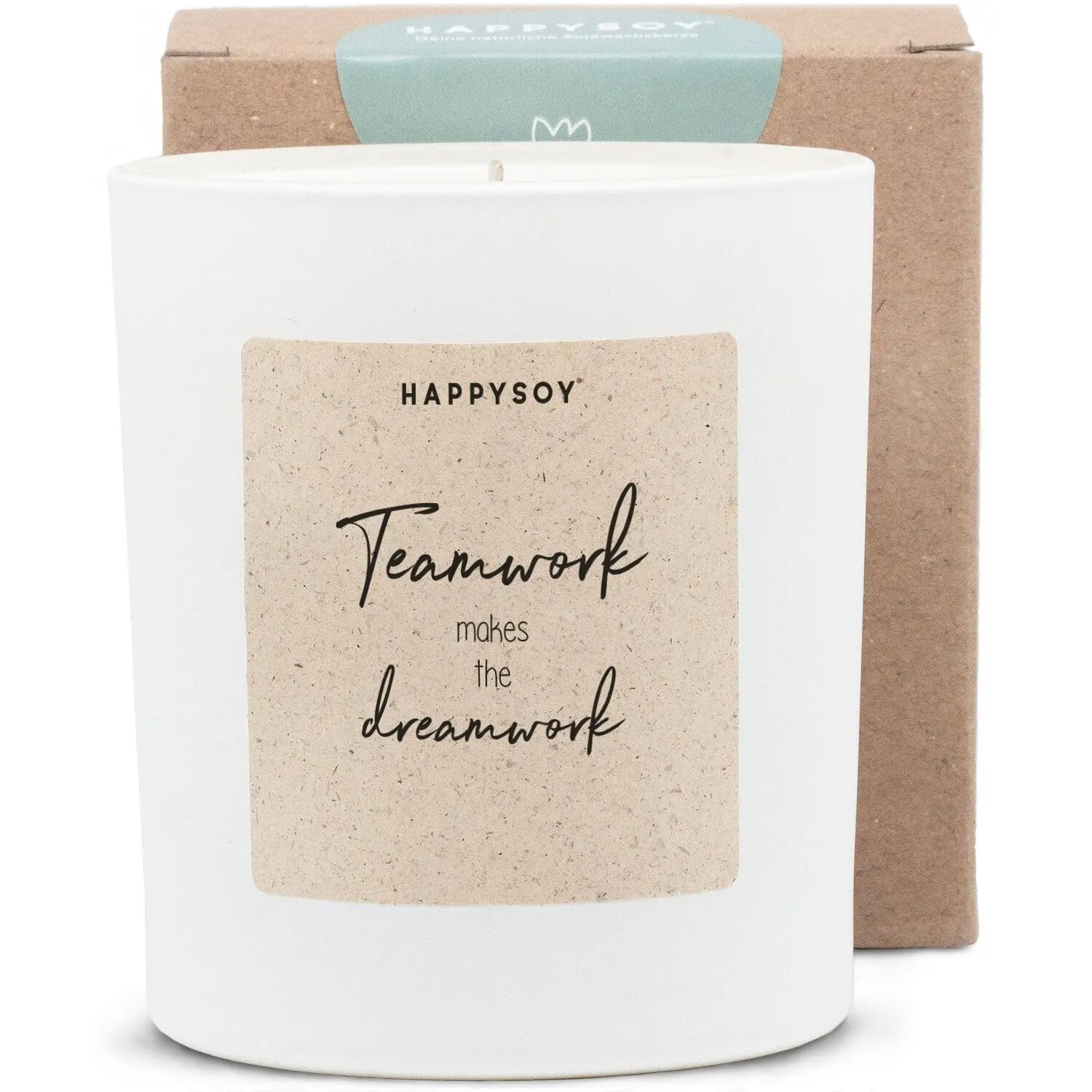 Scented candle - Teamwork makes the dreamwork