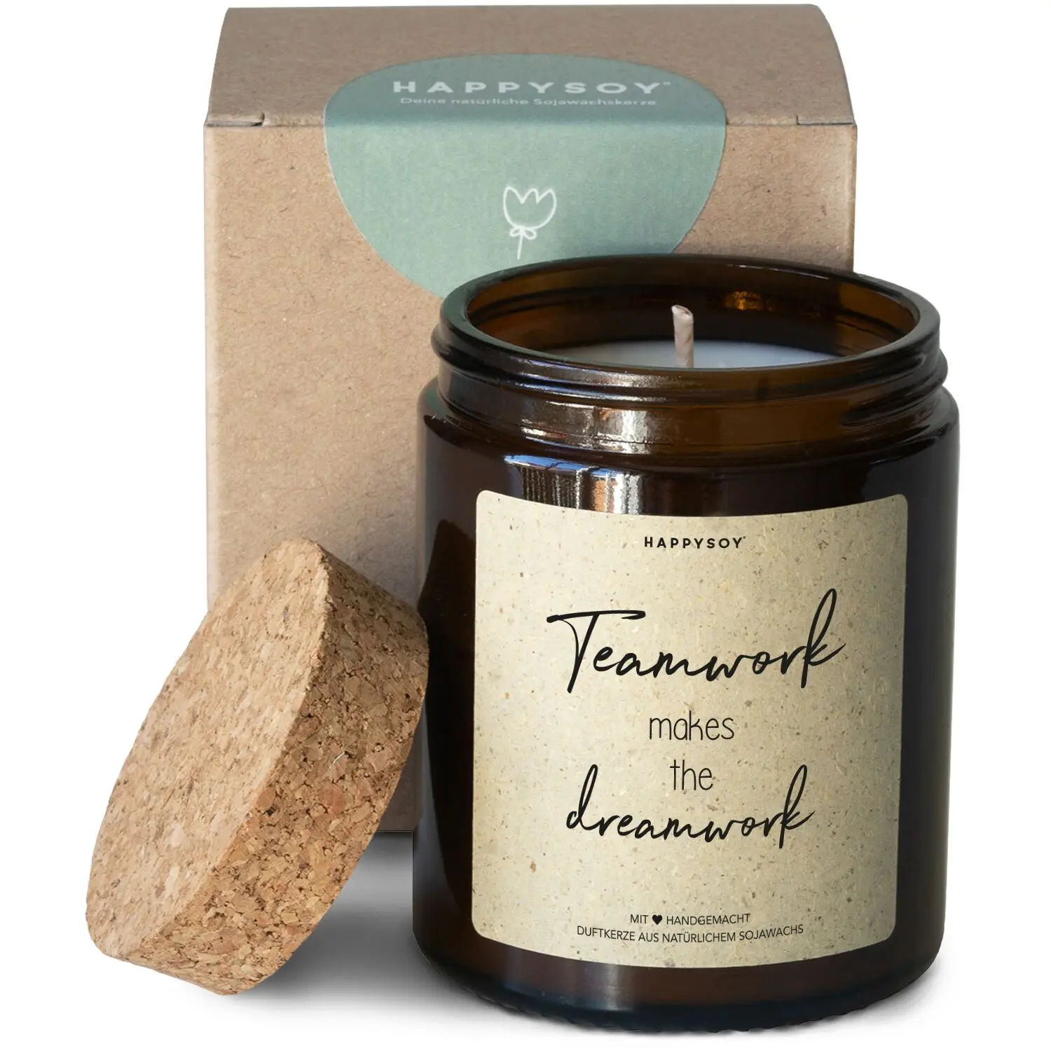 Scented candle - Teamwork makes the dreamwork