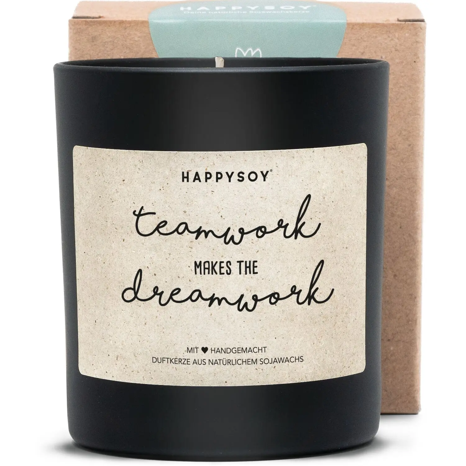Scented candle - Teamwork makes the dreamwork