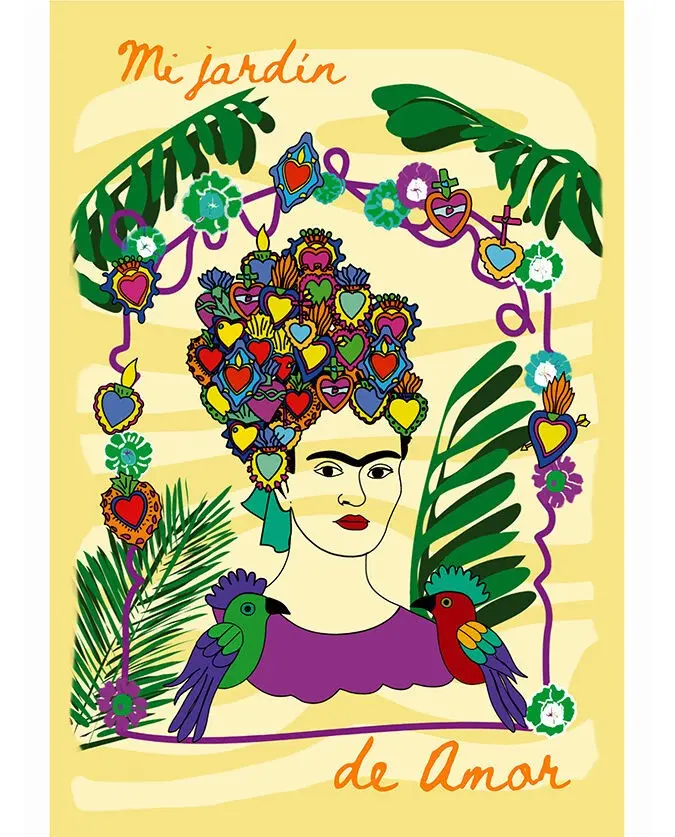 Carte postale Jardin Frida