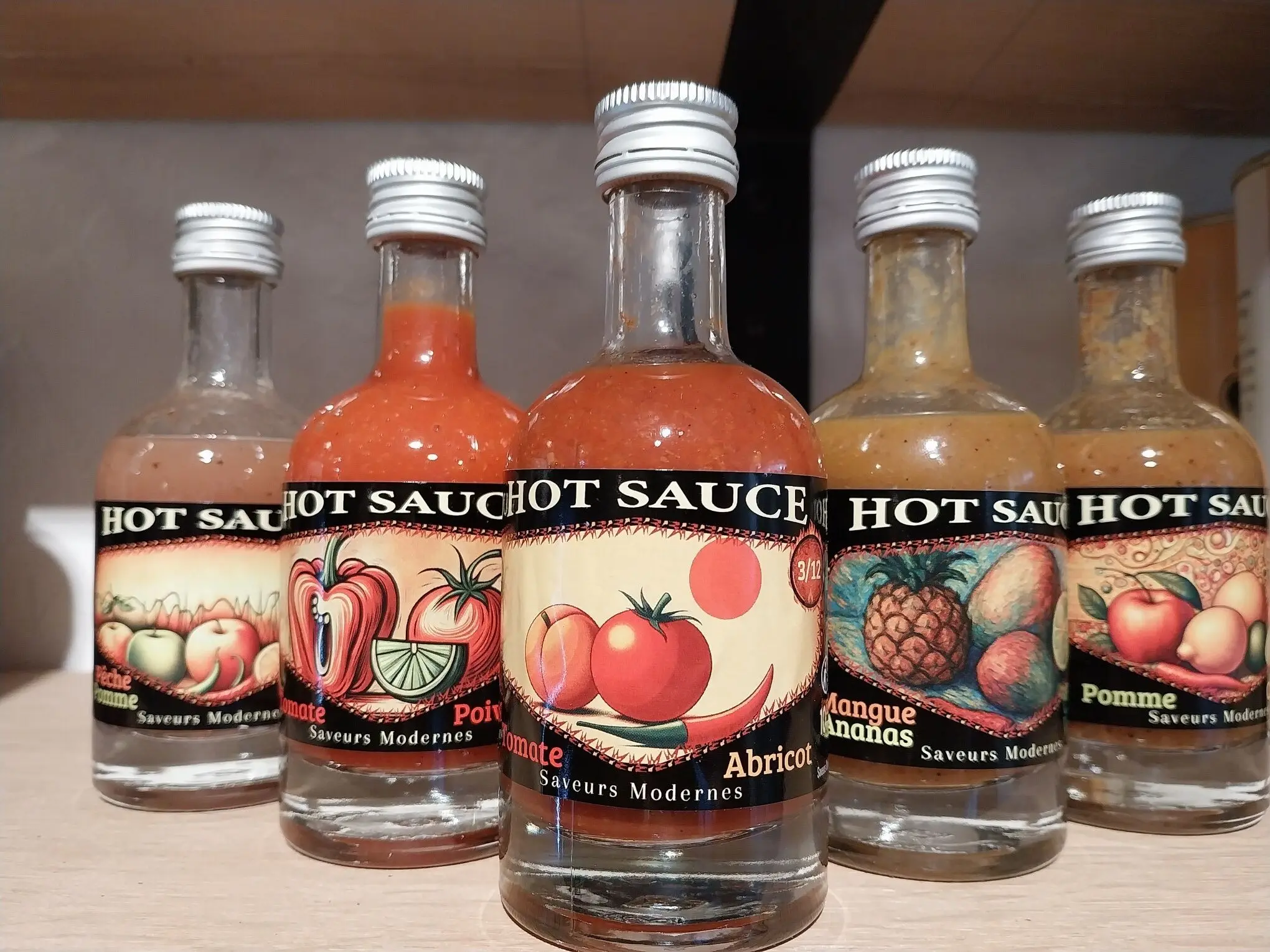Salsa de tomate y albaricoque picante Fuerza 3/12