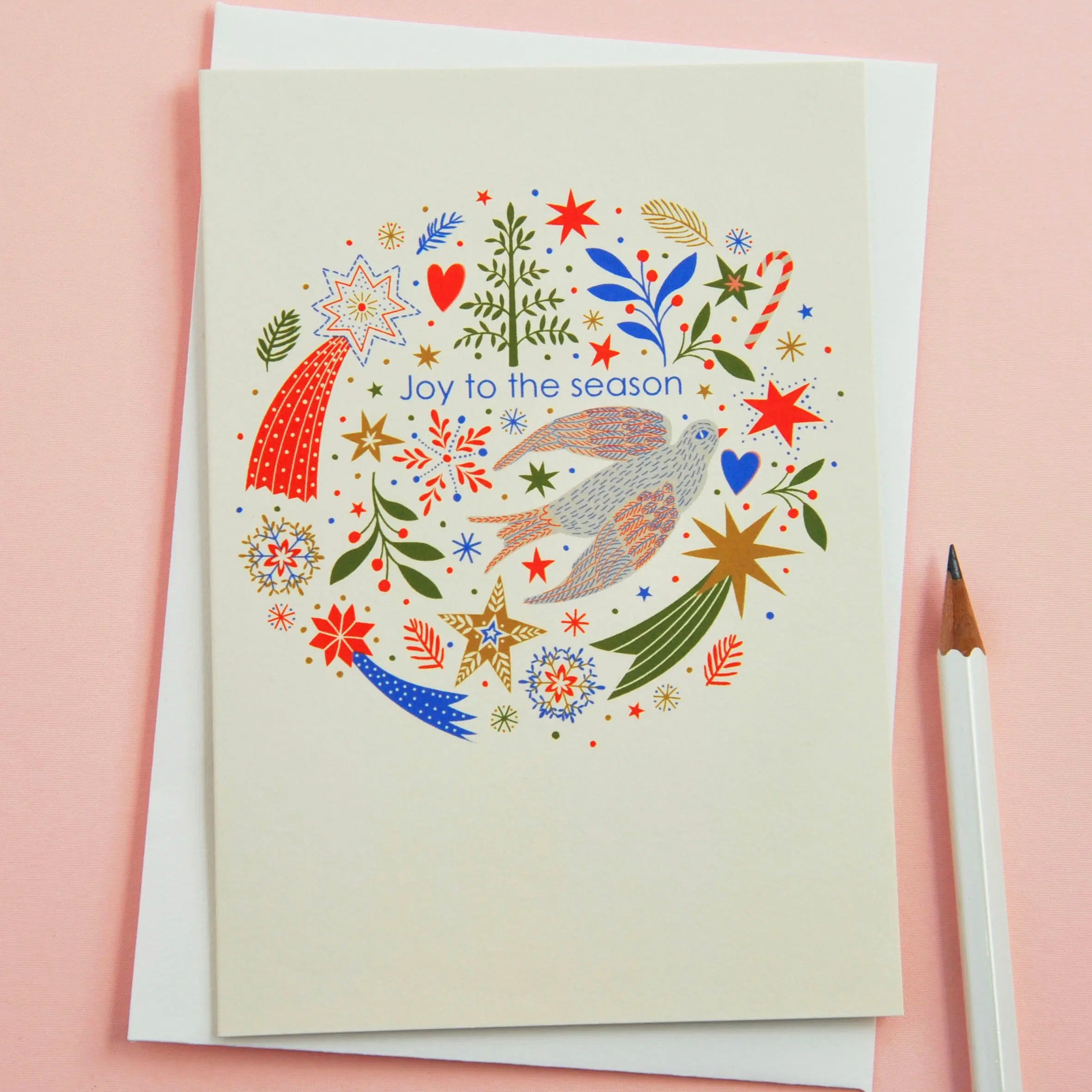 Joy to the Season – Pack of 6 Illustrated Christmas Cards