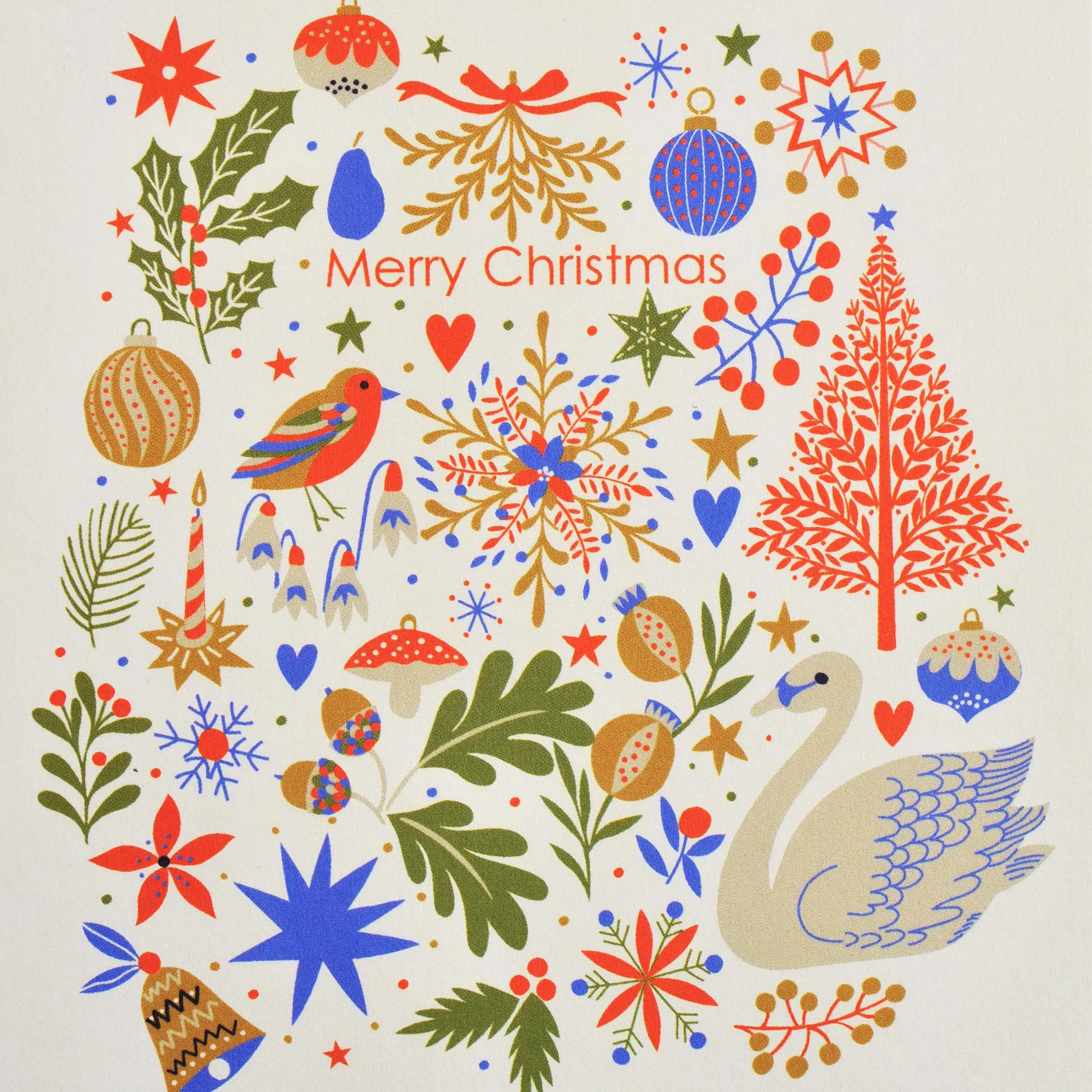 Merry Christmas – Pack of 6 Illustrated Christmas Cards
