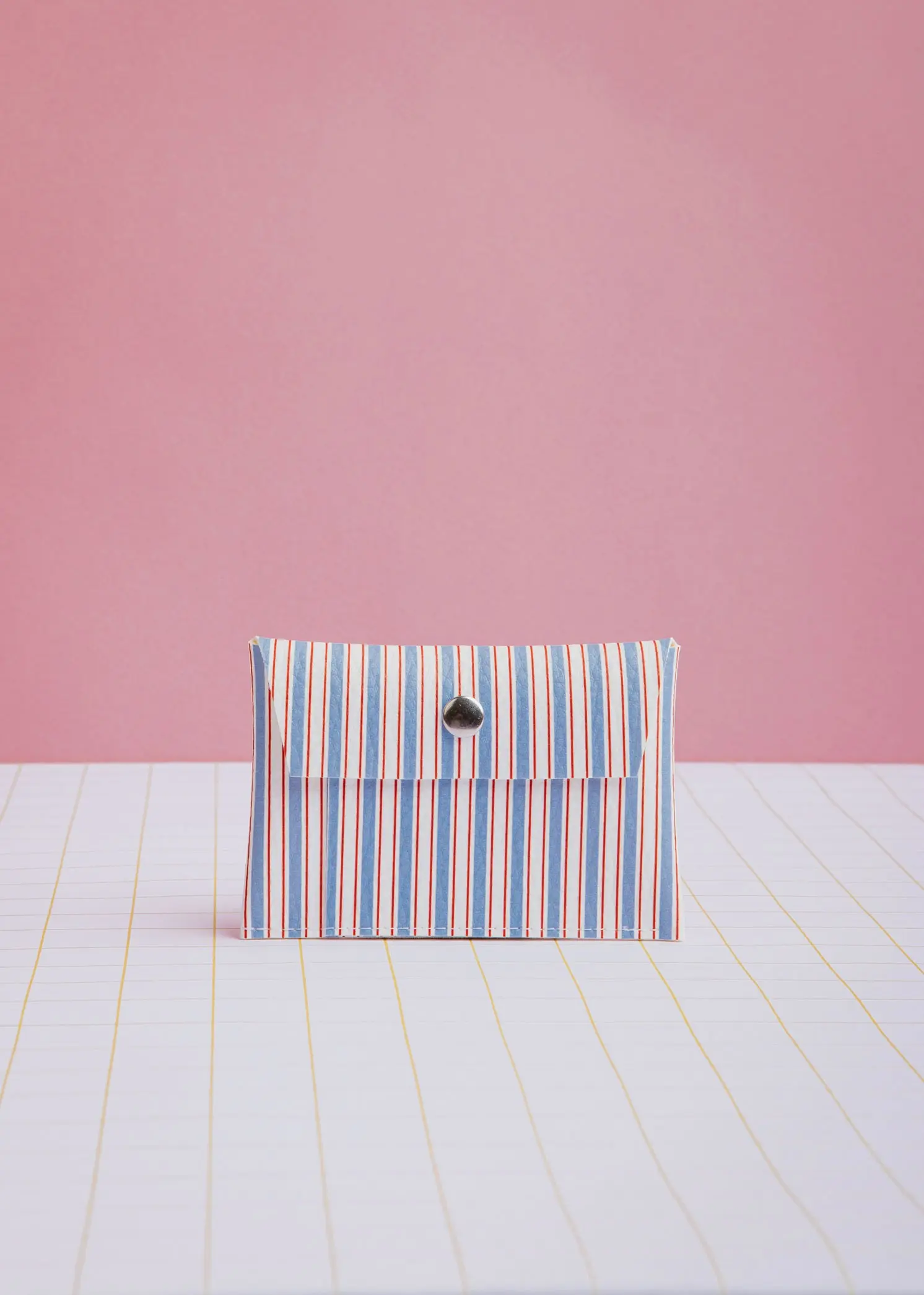 Blue Stripes Card Holder