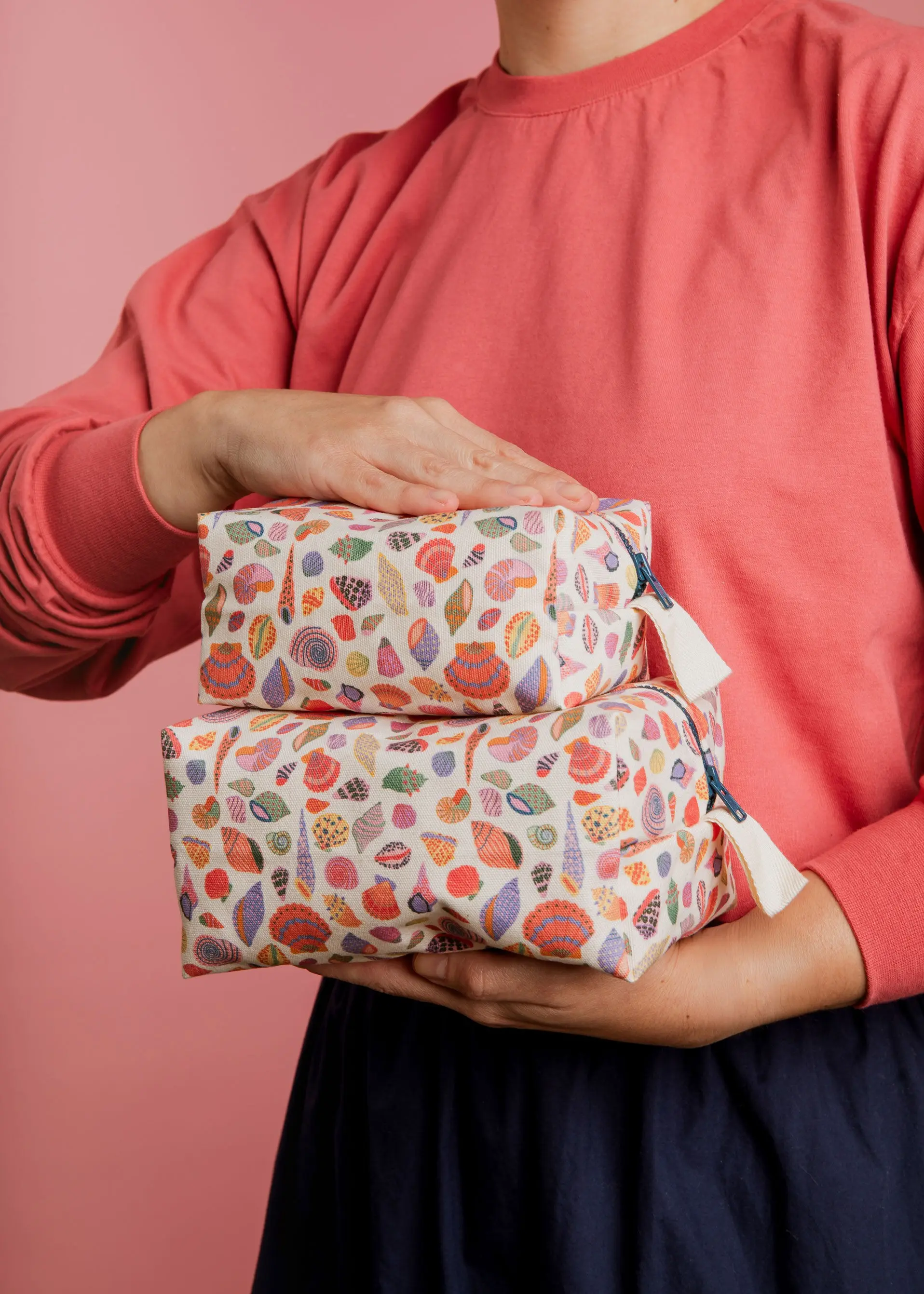 Beige Shells Toiletry Bag