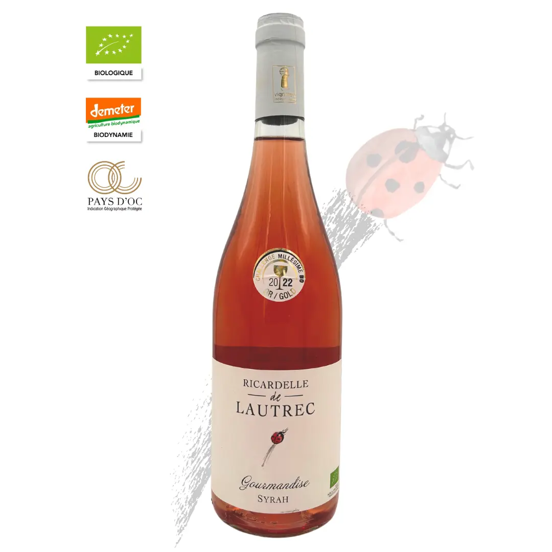 Syrah Rosé Gourmandise 2023 – Biodynamischer Roséwein