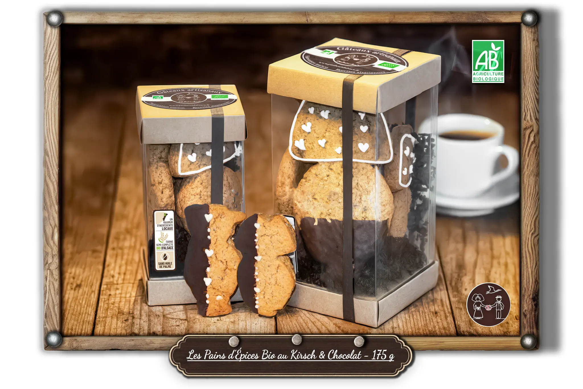 Organic Gingerbread with Kirsch & Chocolate - 175 g