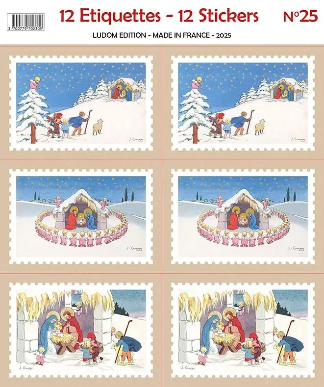 Nursery sticker labels