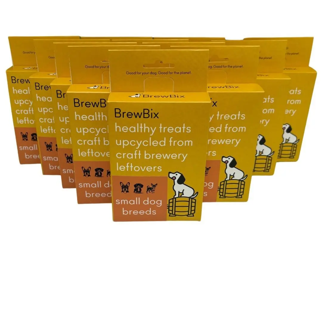 12 x 100 g BrewBix Erdnussbutterkekse für kleine Hunderassen