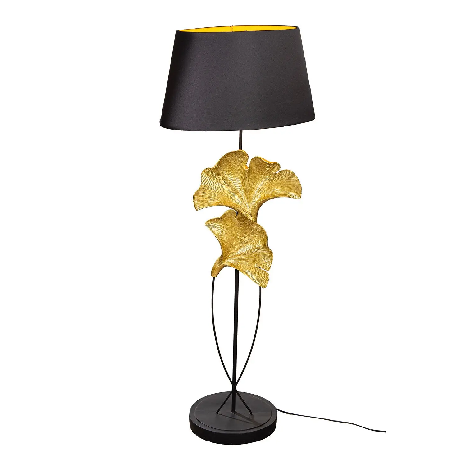 Stehleuchte Ginkgo Ginkgo schwarz H. 132 cm