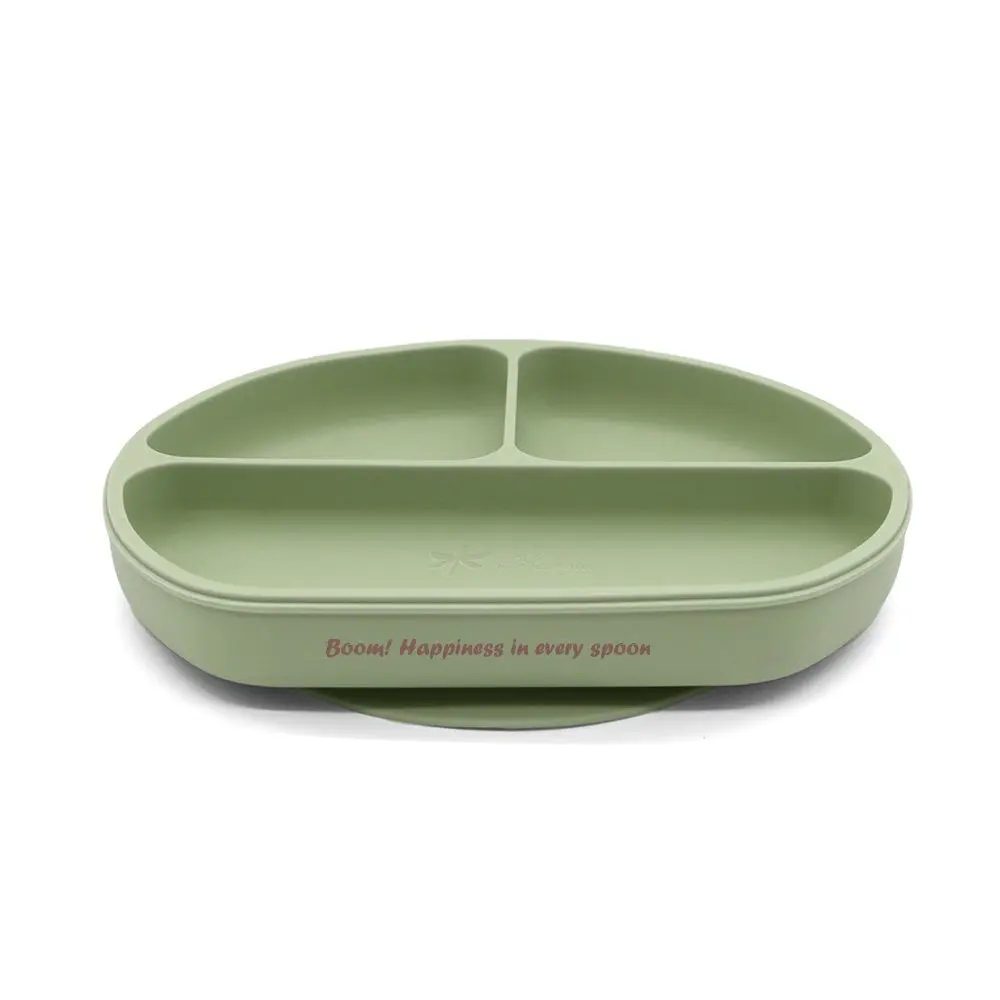 Piatto Silicone con divisorio a 3 scomparti