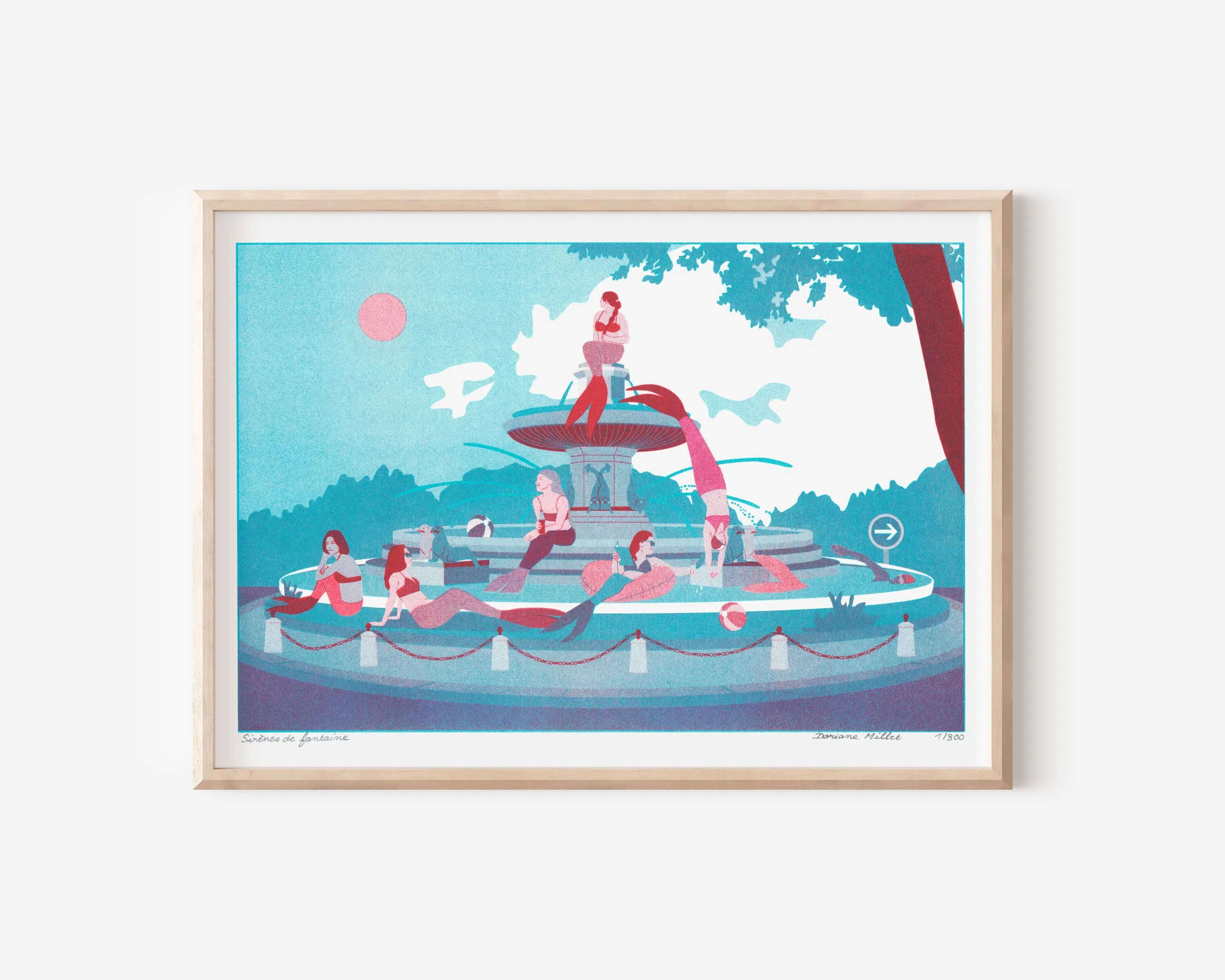 Fountain Sirens | A4 Risograph | Signed Limited Edition