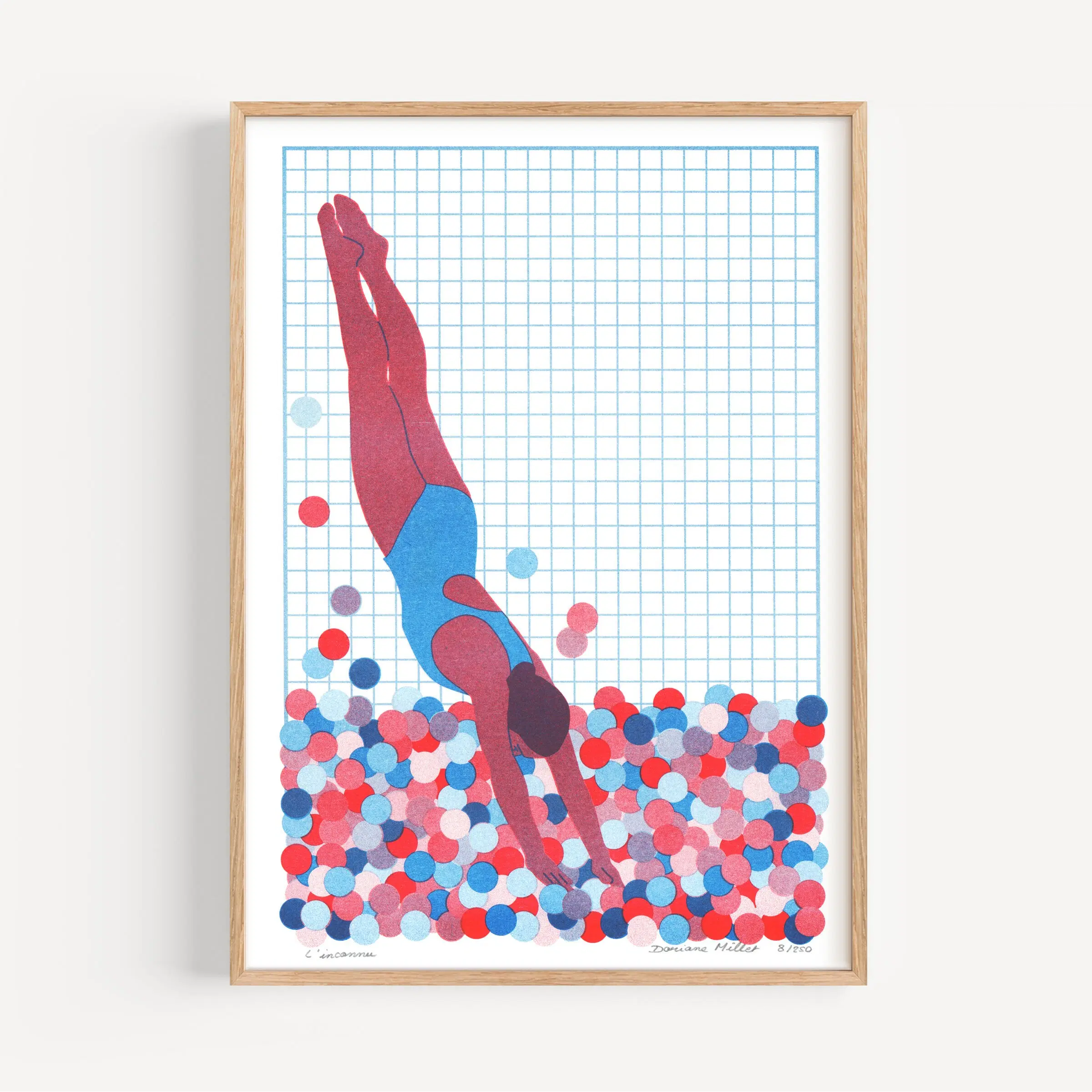The Unknown (Blue Version) | A4 Risograph | Signed Limited Edition