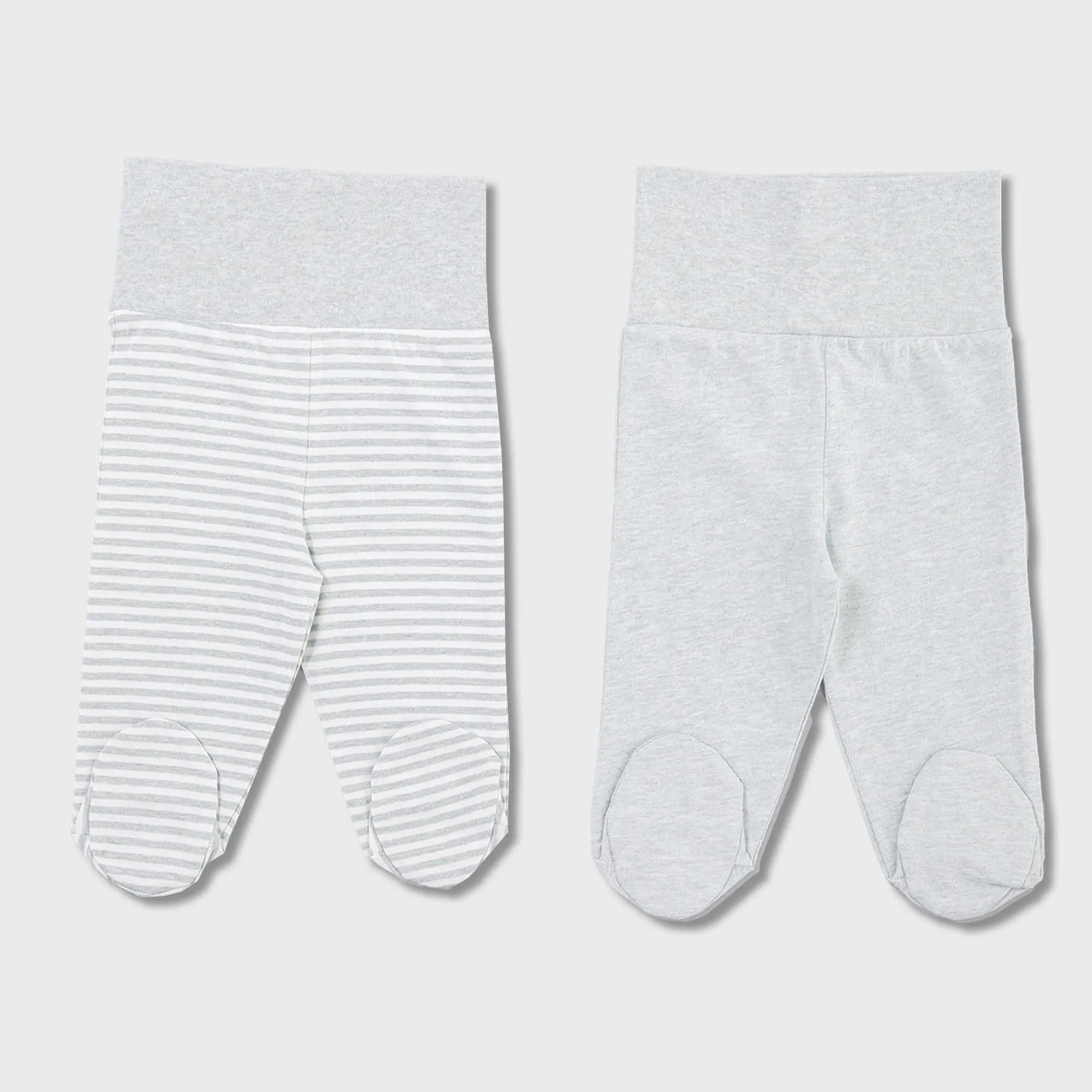 OrganicEra Organic Baby Footed Pants, 2 pcs set, Aqua Melange