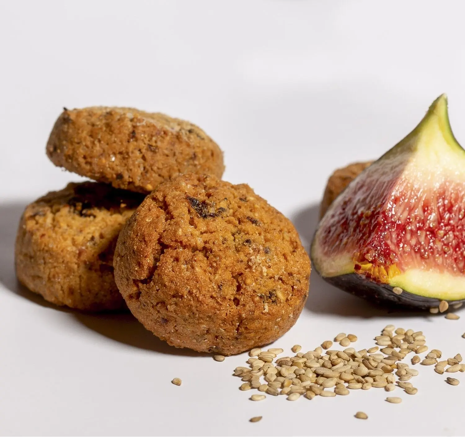 "Les Savoureux" range fig-sesame flavored biscuits, sold loose (price per kilo) - NATURALLY GLUTEN-FREE AND LACTOSE-FREE