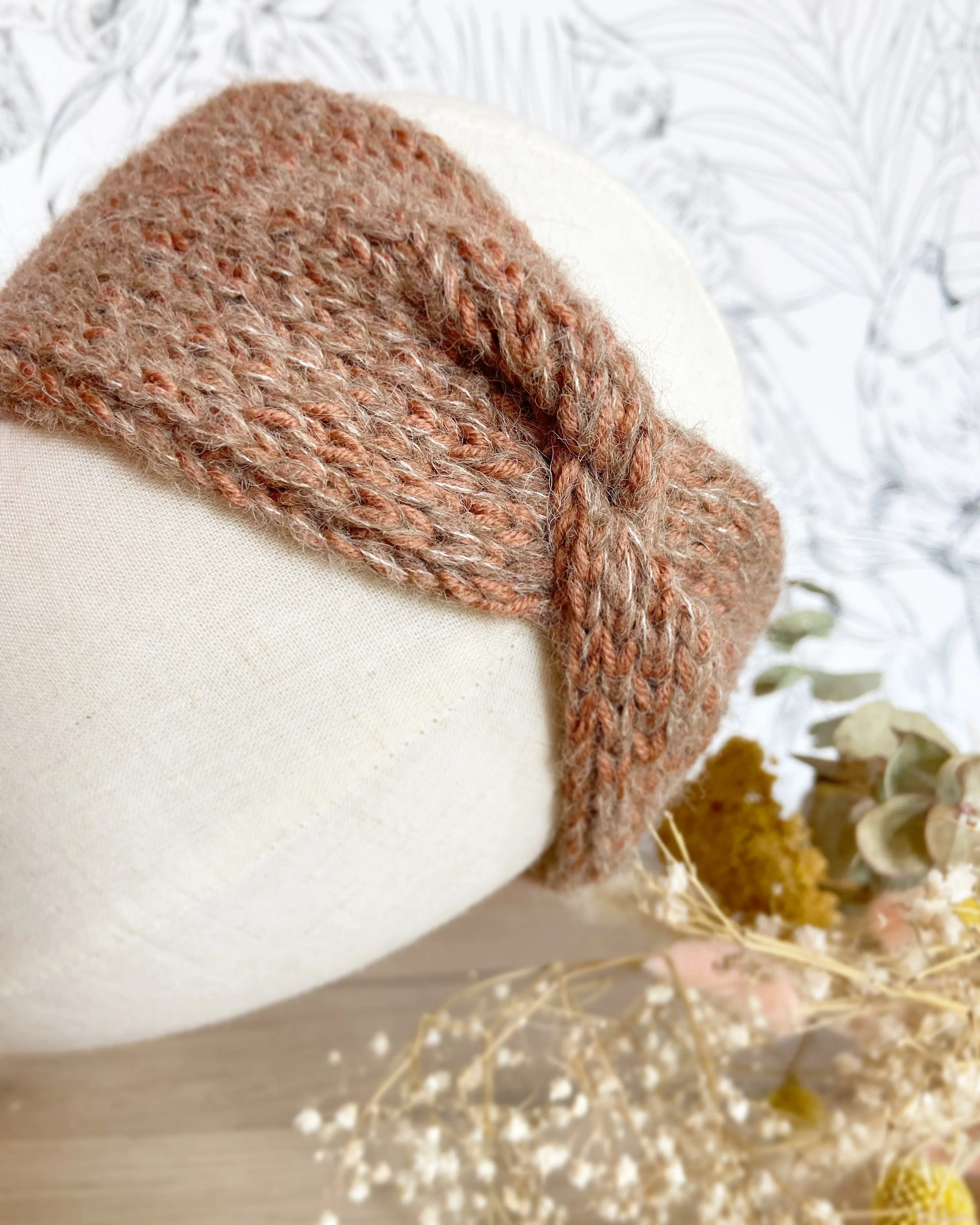 Women's wool headband-Headband Satine
