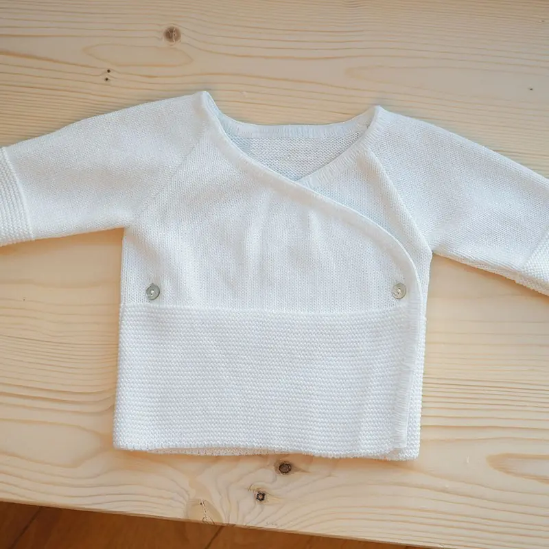 DOPPELT GESTRICKTER GEBURTSTAGS-BH - BIO-BAUMWOLLE