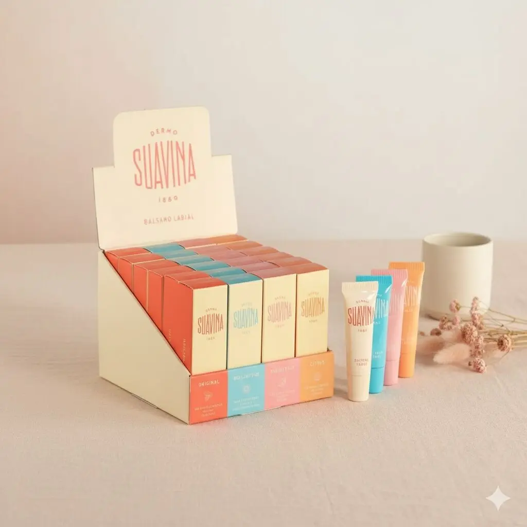 Dermo Suavina Lip Balm Tube 12ml Variety Pack – 24 Units