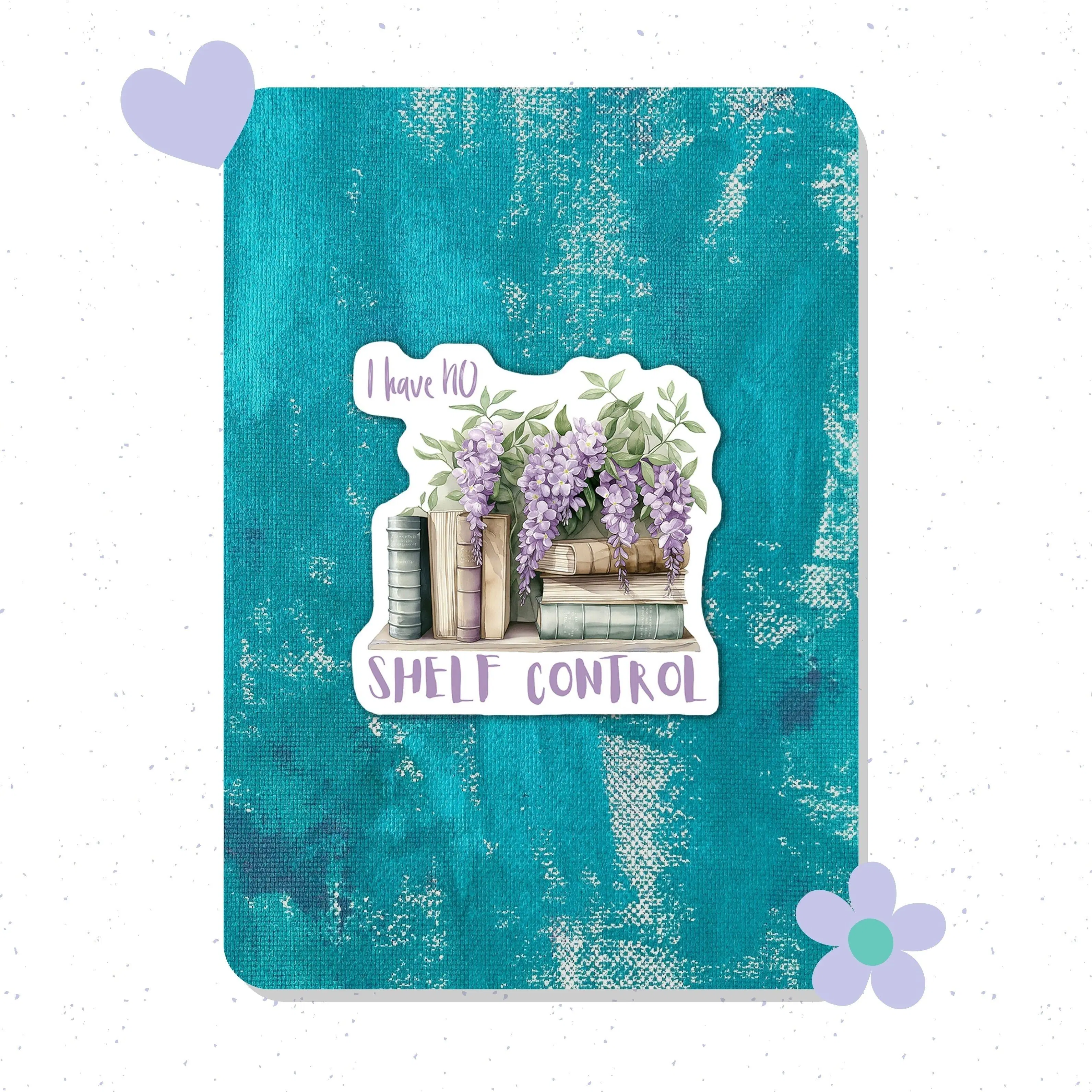 No Shelf Control Vinyl Sticker – Durable Sticker for Laptop, Water Bottle, Notebook