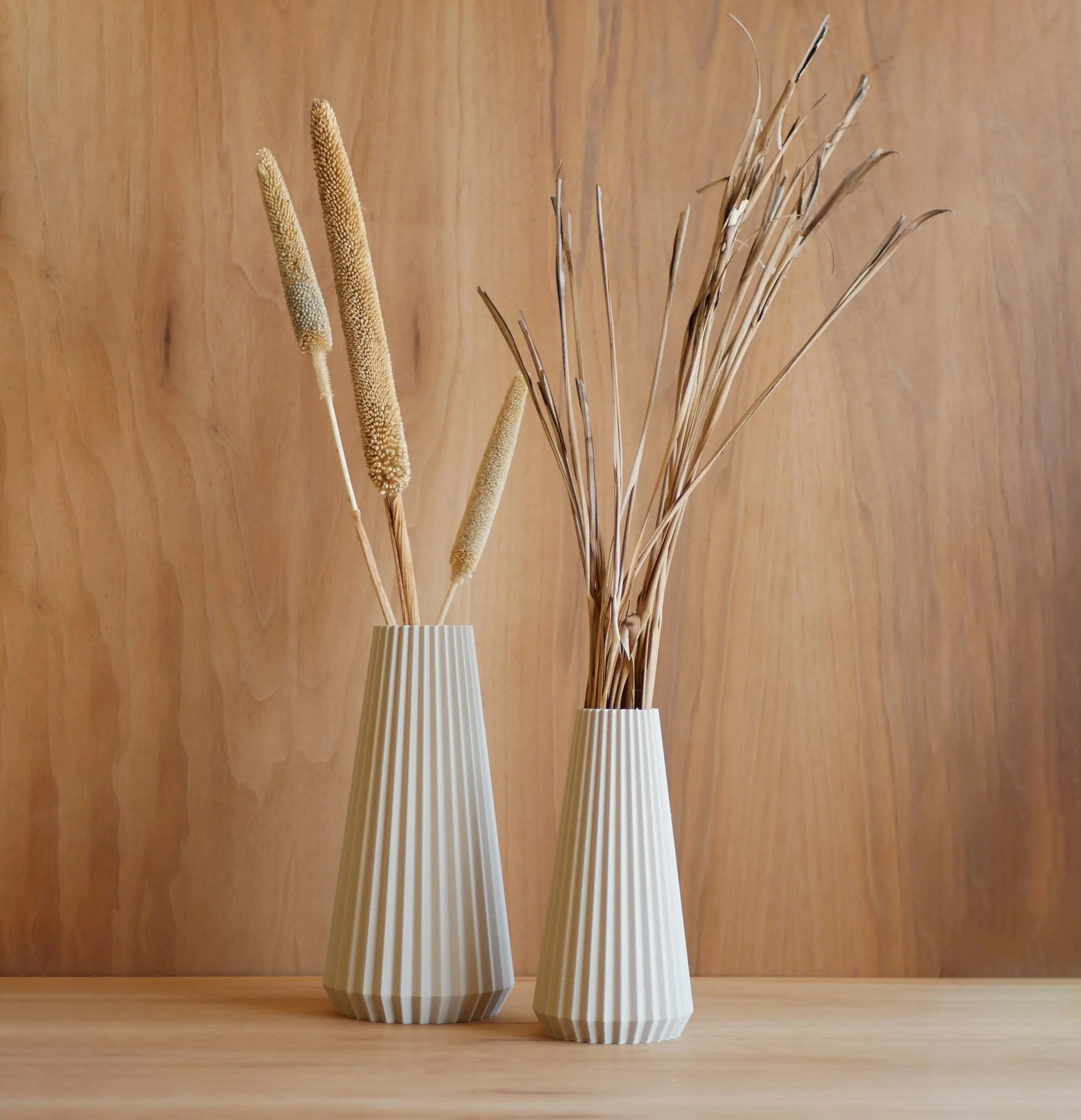Vase blanc brumeux OISHO