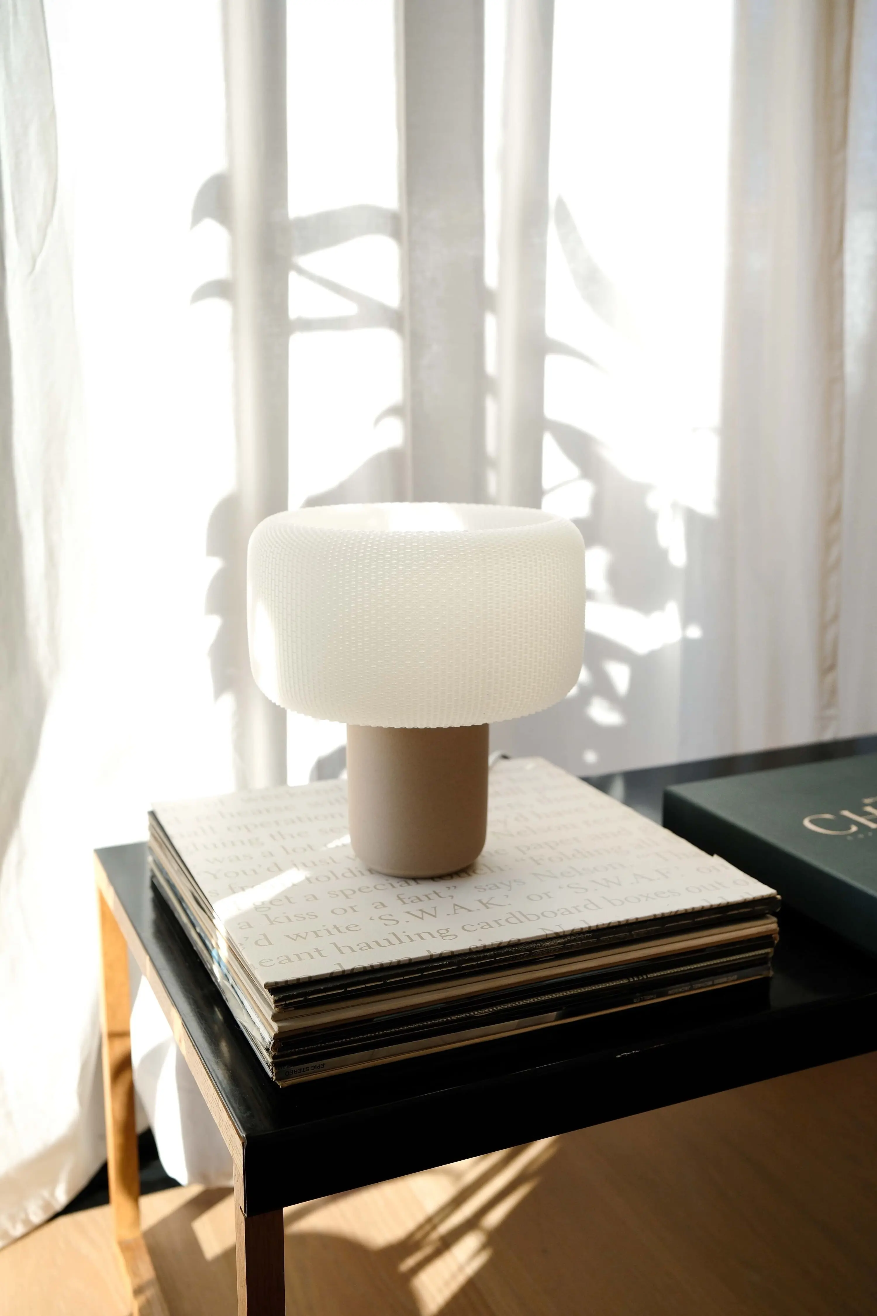 Lampe Champignon beige naturel