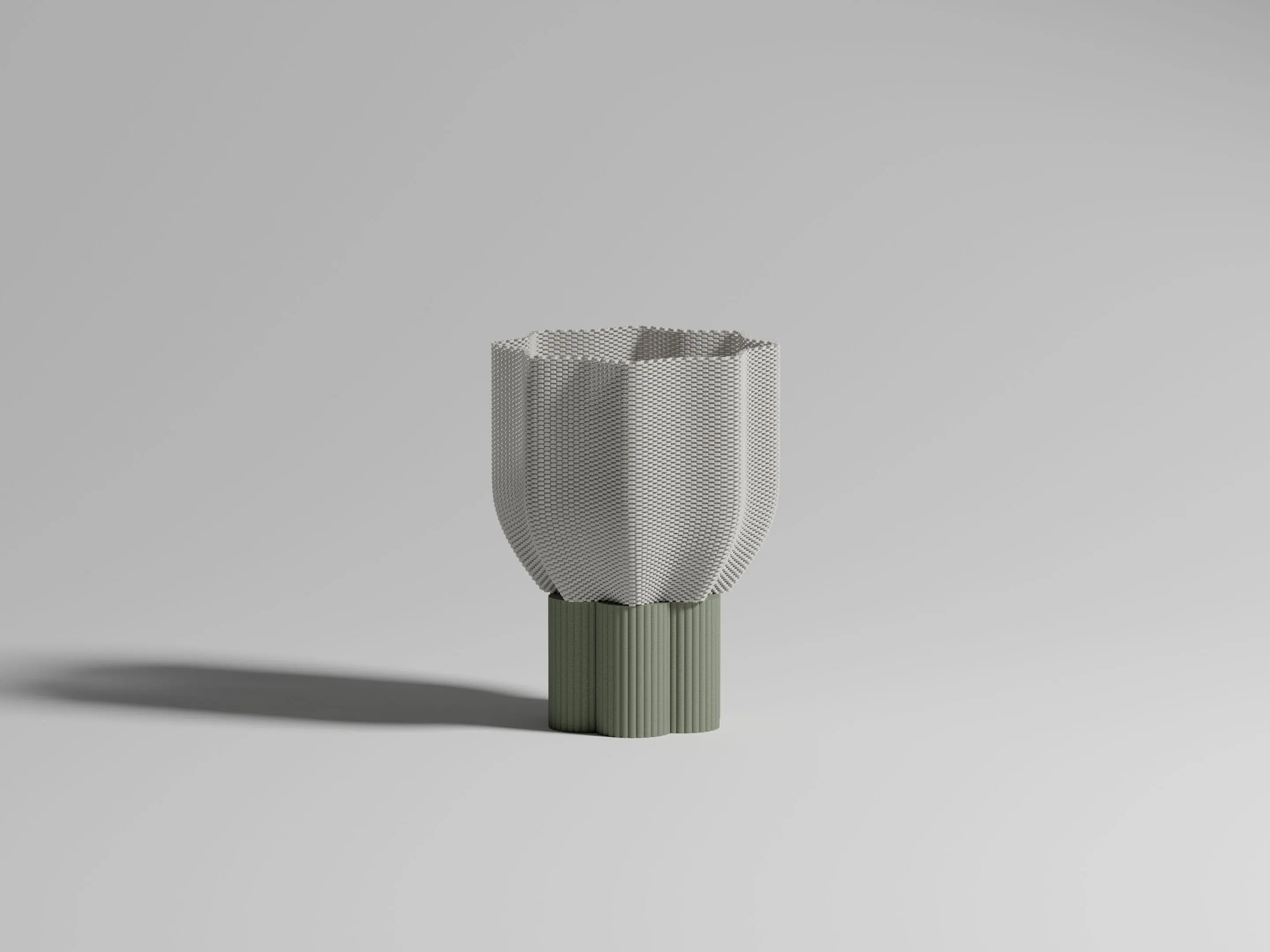 Lampe de table gris ciment - Bloom