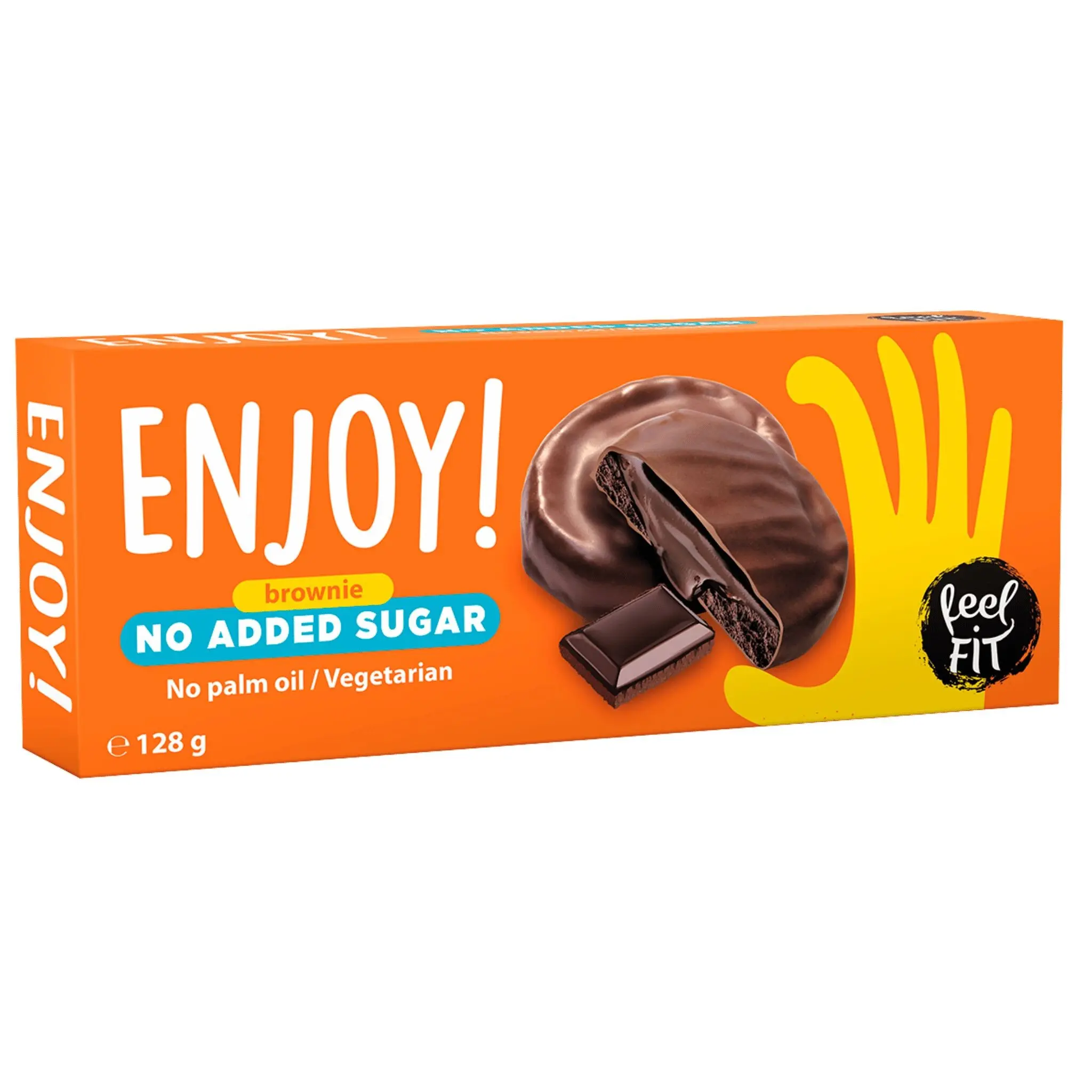 Feel FIT Enjoy! Brownie - Brownie Cream Cookies in Dark Chocolate, no added sugar