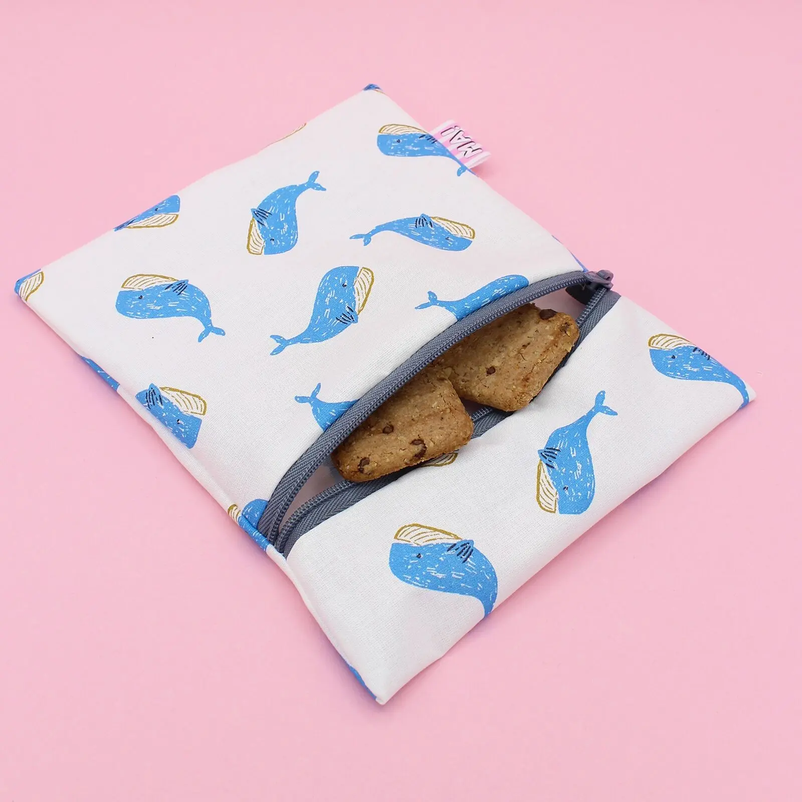 Pochette à goûter - baleines