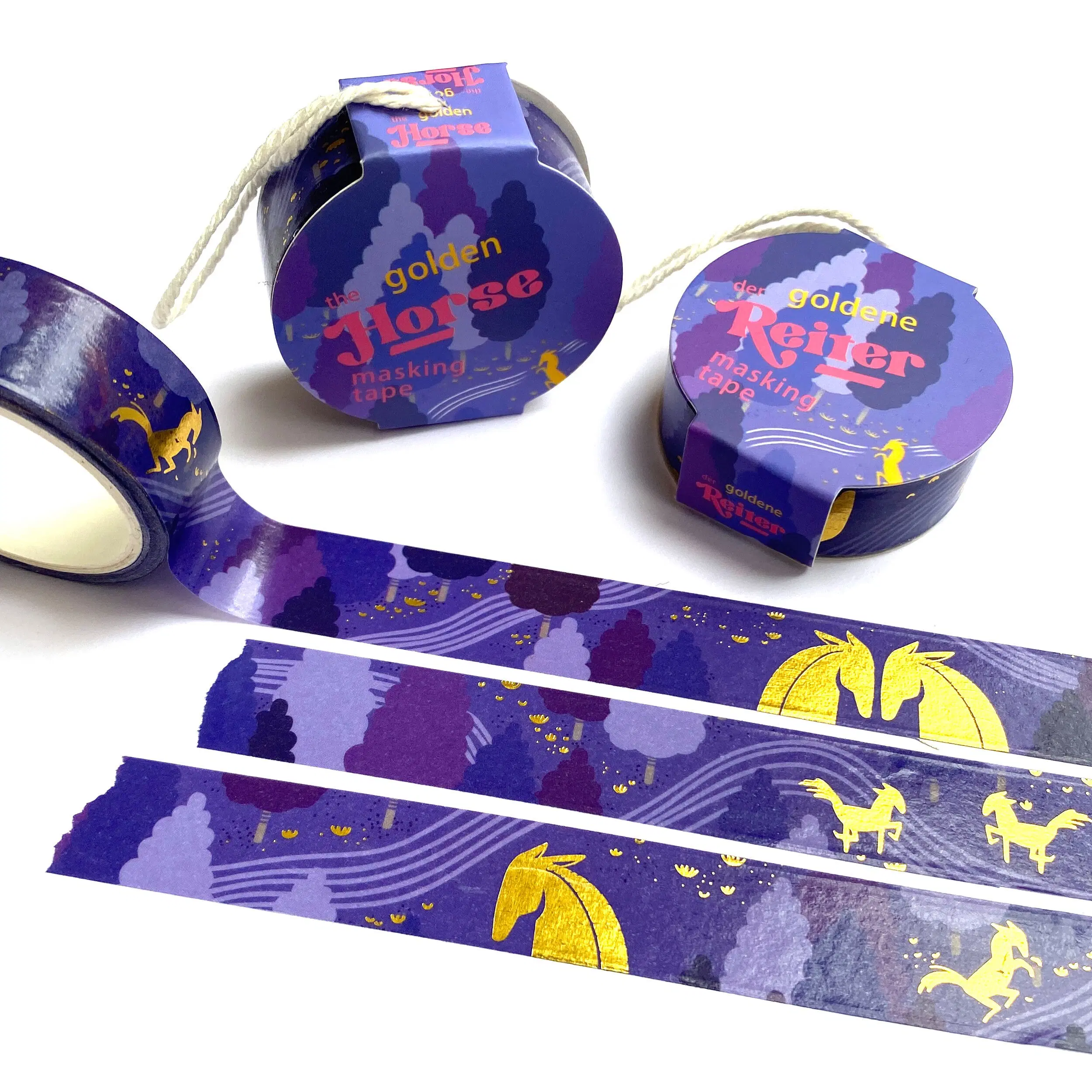 Golden Rider - Washi Tape / Masking Tape
