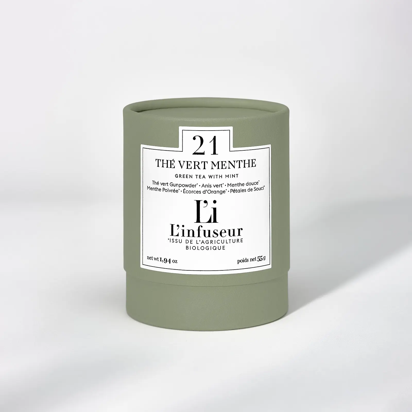 Organic Green Mint Tea No. 21 Loose Leaf 55g