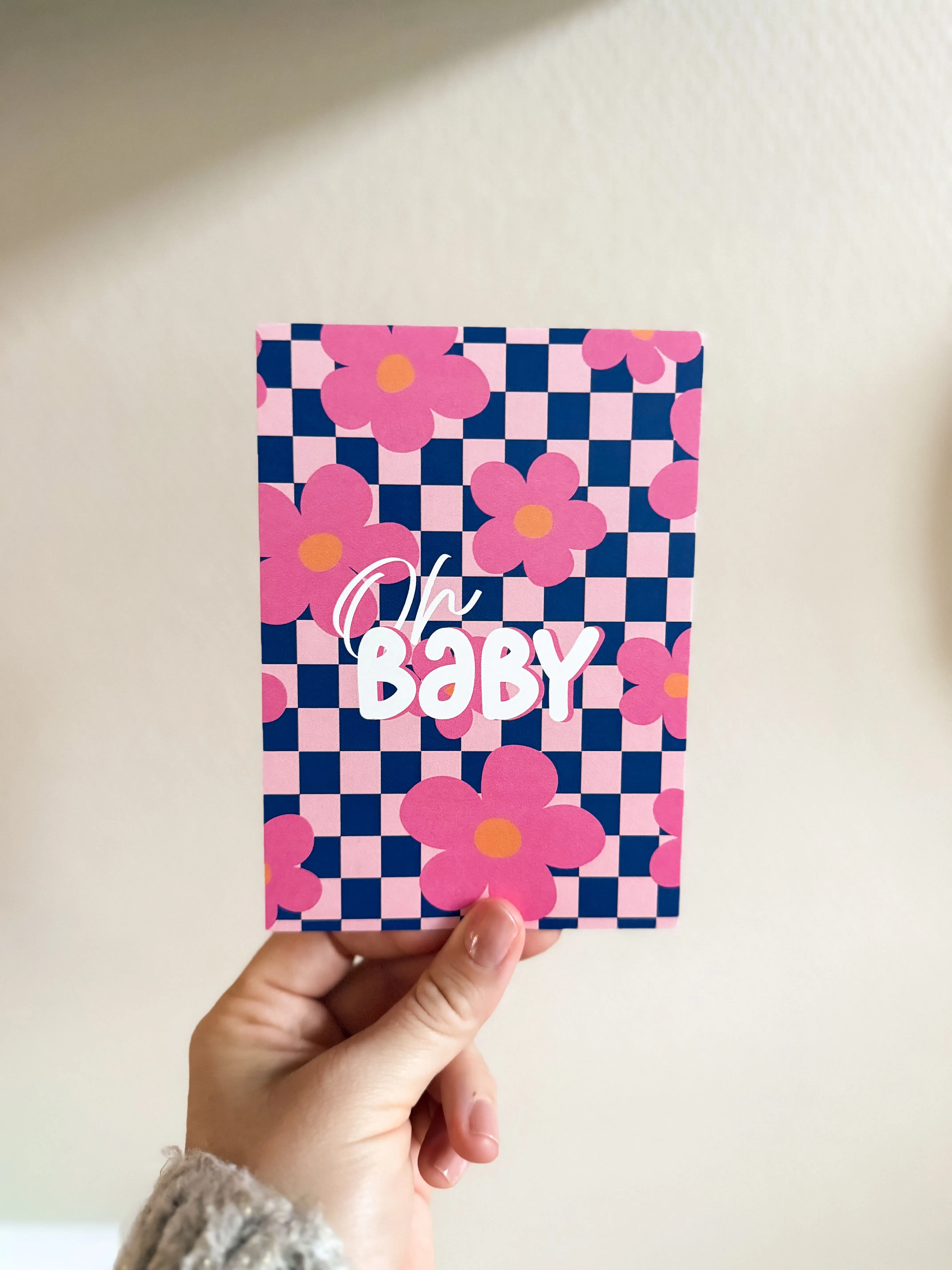 Carte de voeux Oh Baby rose Q3.2025