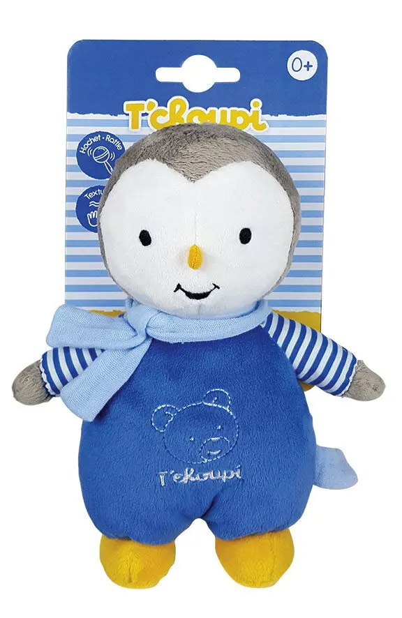 T'CHOUPI Baby plush toy, cuddly toy, rattle, 20 cm
