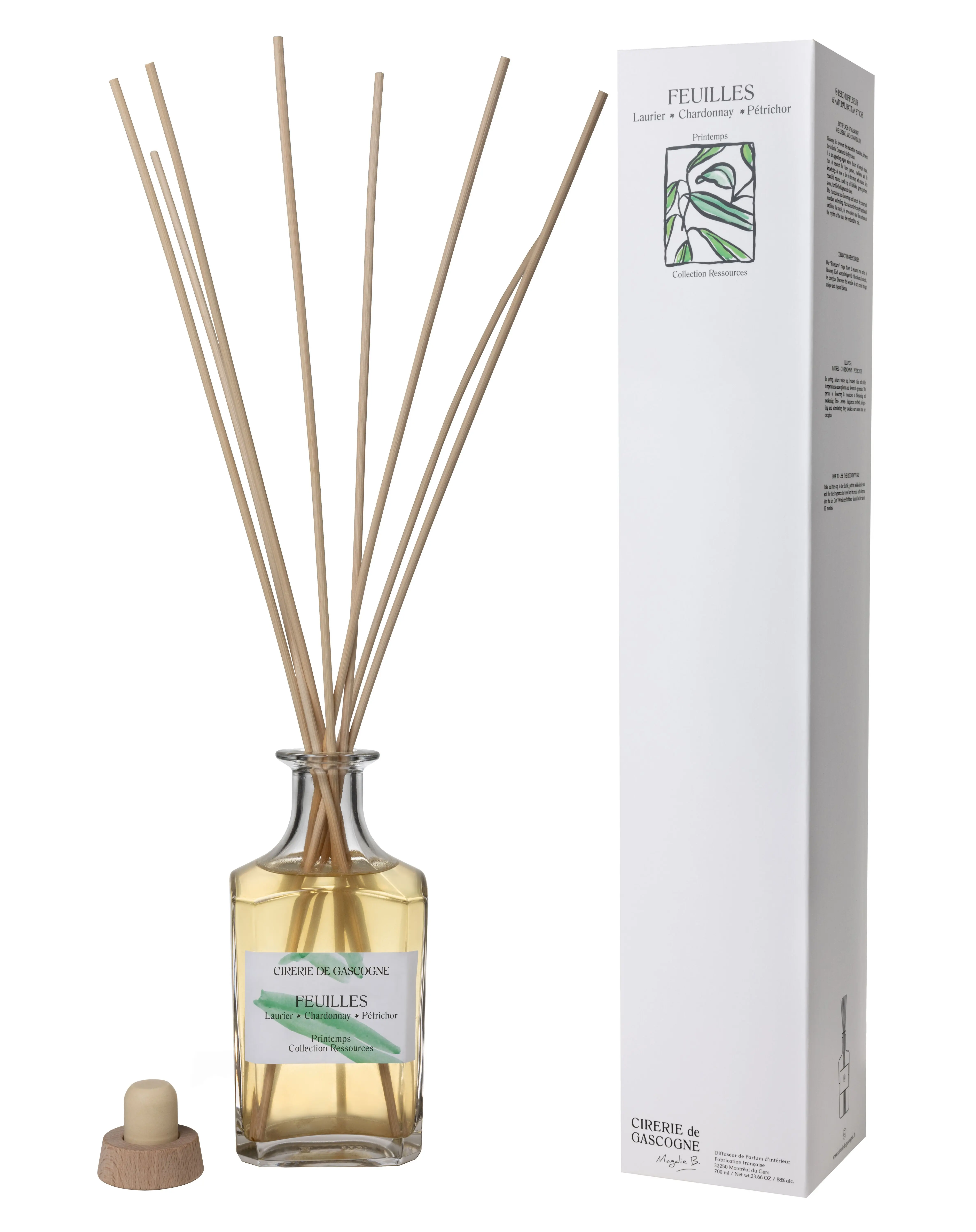 700ml Carafe Perfume Diffuser - Spring - Leaves