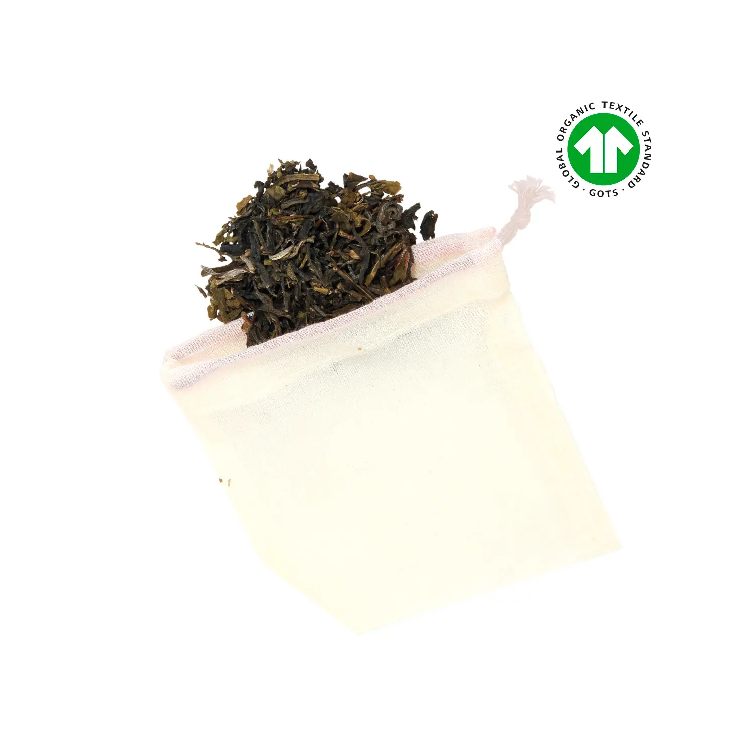 Pack of 5 organic cotton tea bags