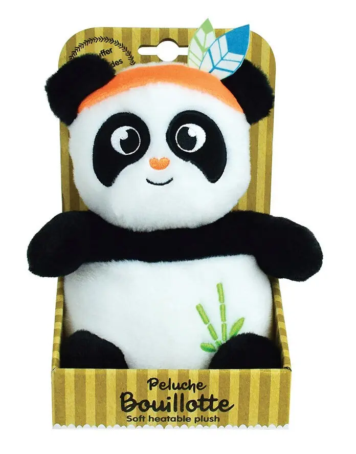 Indian Panda Plush Dry Hot Water Bottle 19 cm