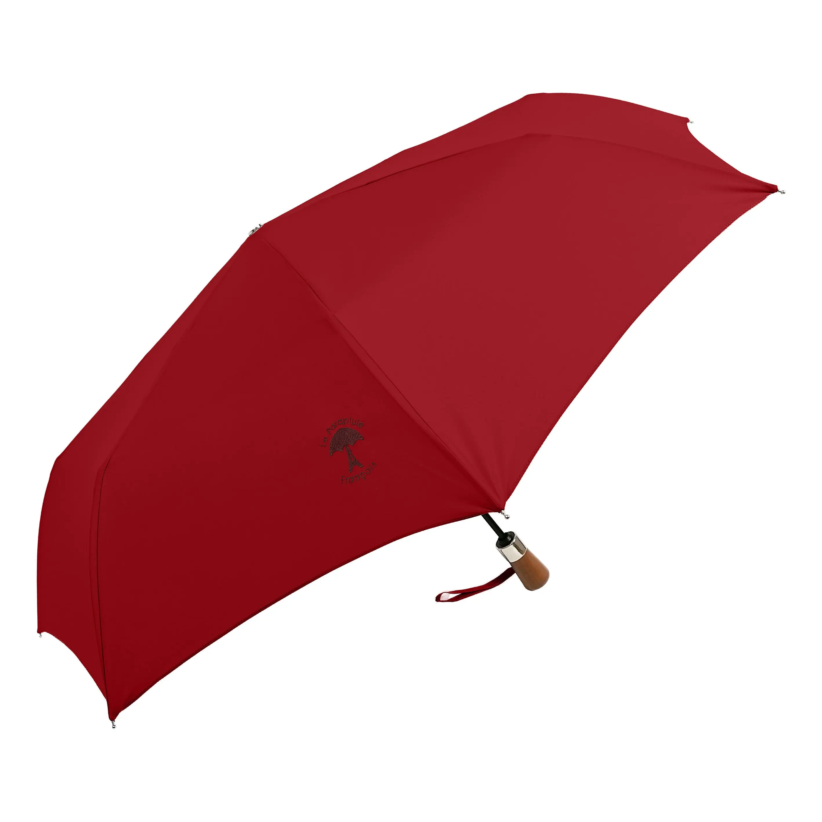 Kleiner, schlichter, bestickter französischer Regenschirm