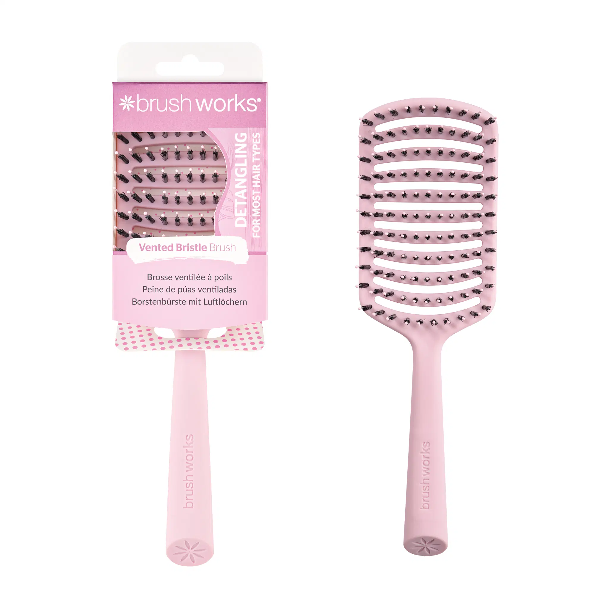 Brushworks Haarbürste mit belüfteten Borsten