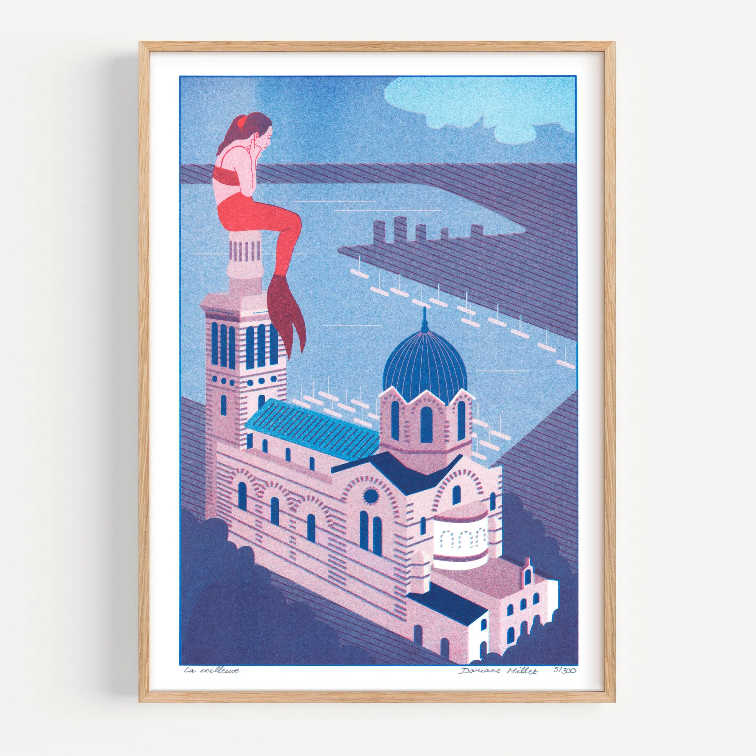 The Night Light | A4 Risograph Print | Signed Limited Edition