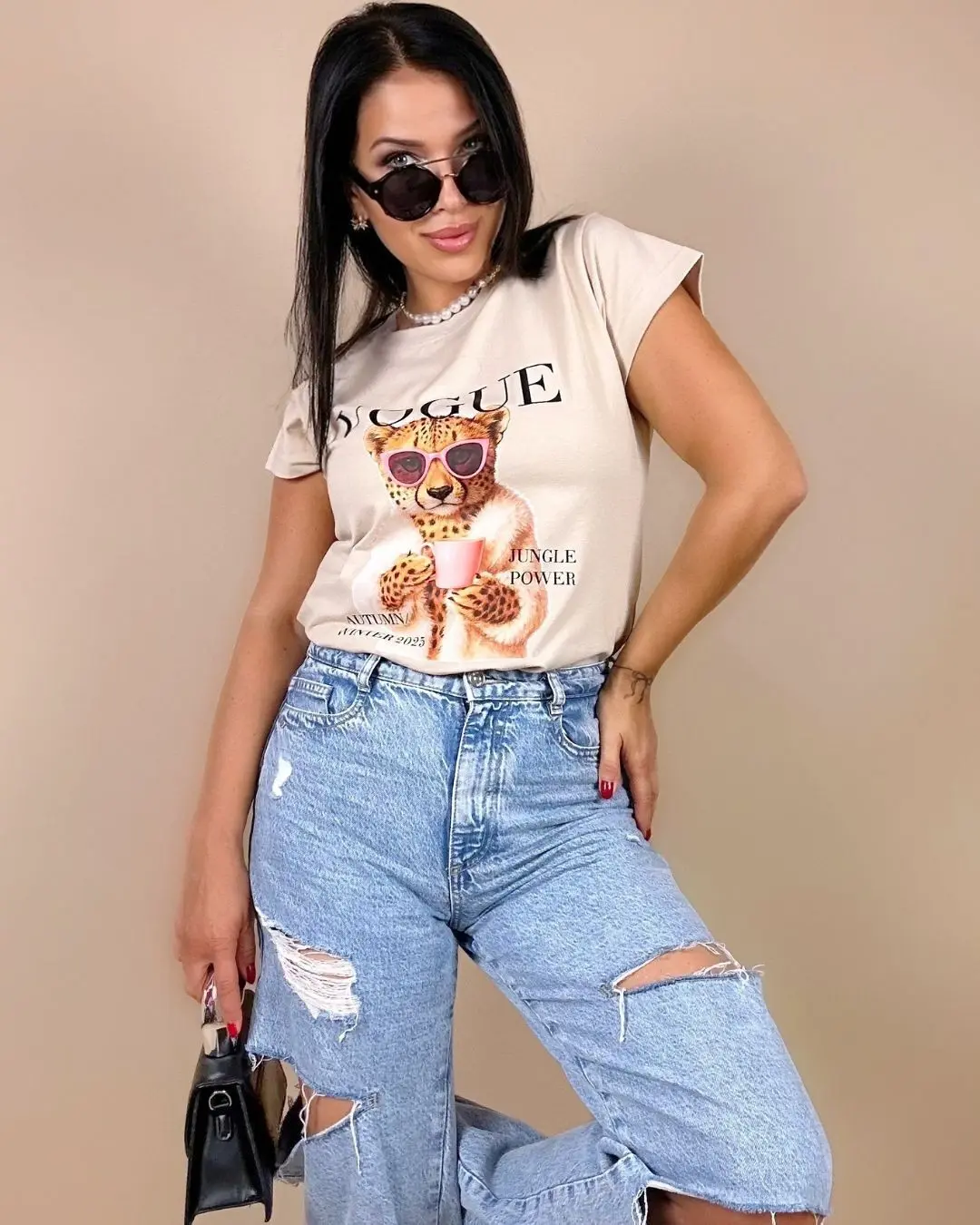 T-shirt -one size - Jungle Chic Print -LOUI.
