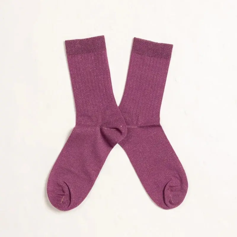 Glitter Socks - Purple