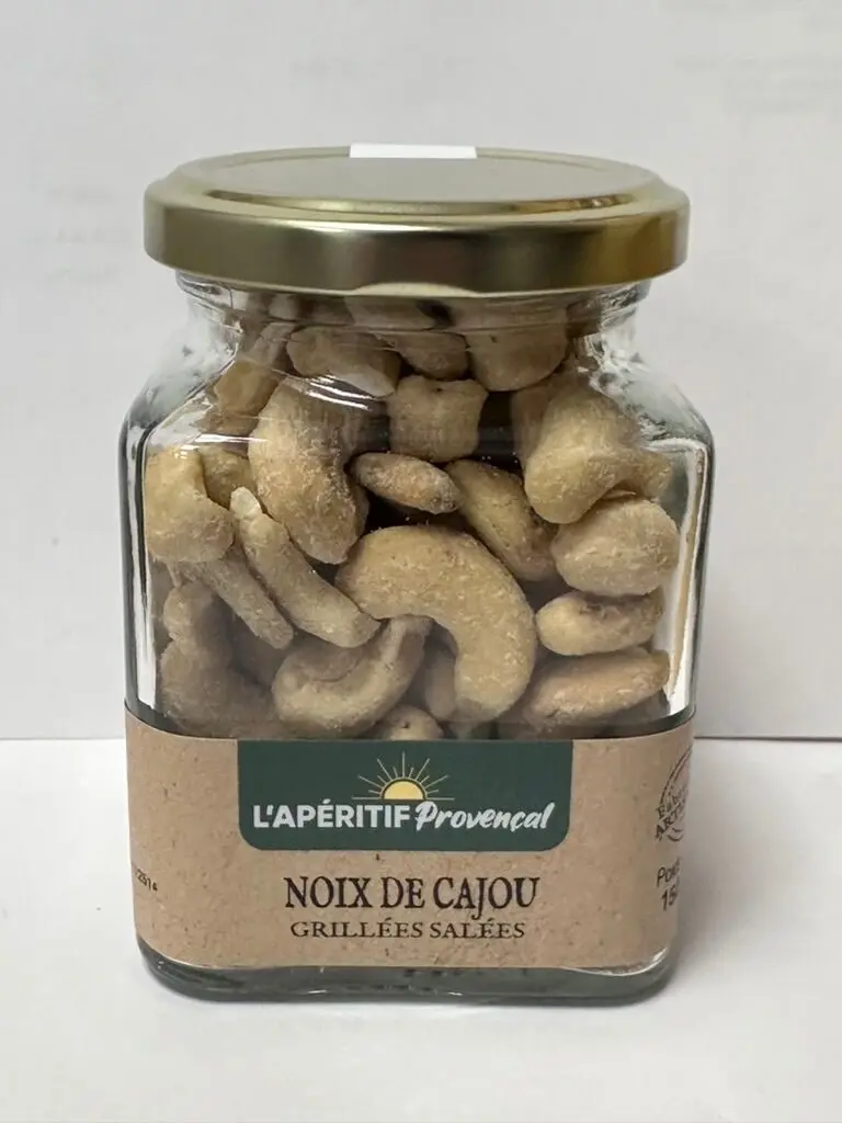 Gesalzene, geröstete Cashewnüsse, 150-g-Glas