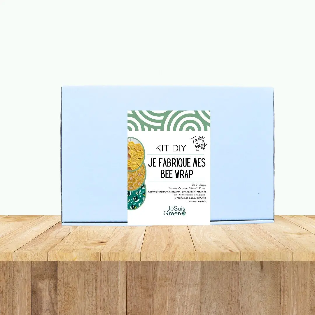 DIY Bee Wrap Kit - Reusable Food Wrap with Beeswax >> 2 bee wraps, 30 cm x 30 cm
