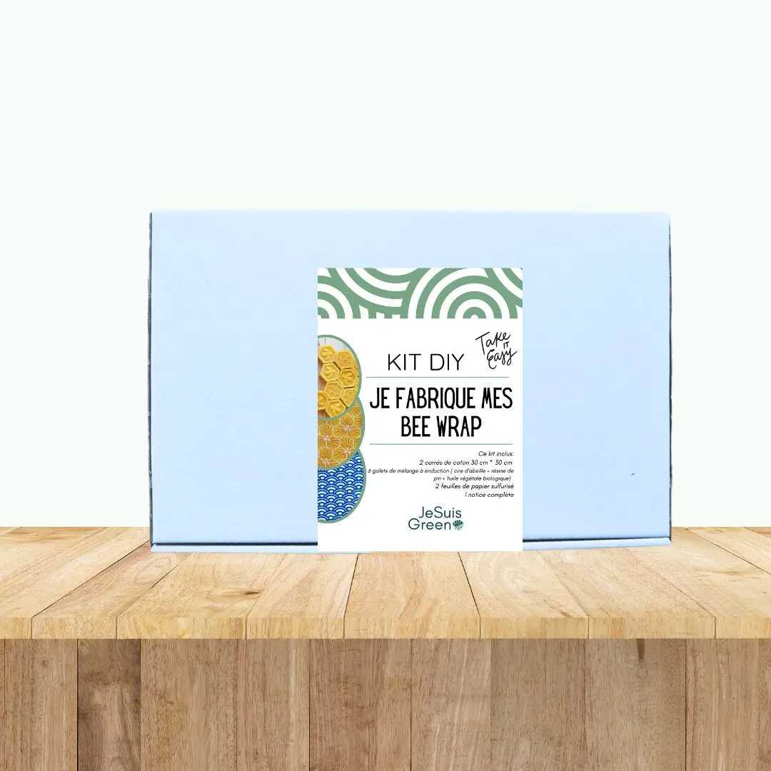 DIY Bee Wrap Kit - Reusable Food Wrap with Beeswax >> 2 bee wraps, 30 cm x 30 cm